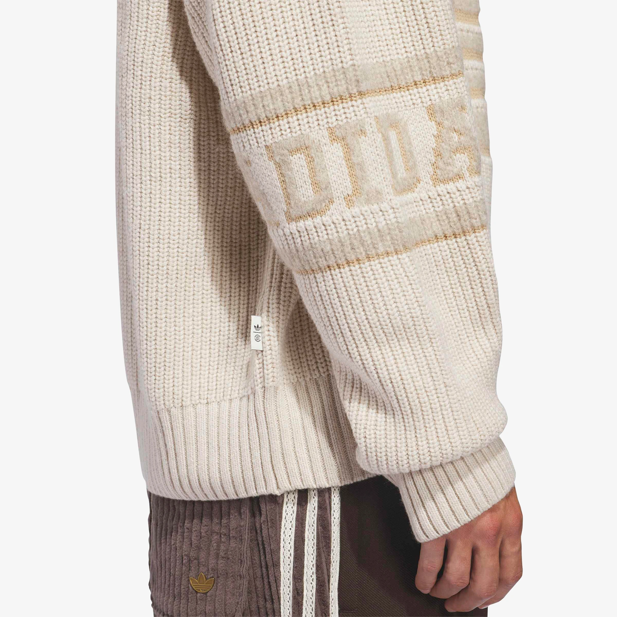 adidas x CLOT Knit Sweatshirt 'Beige'