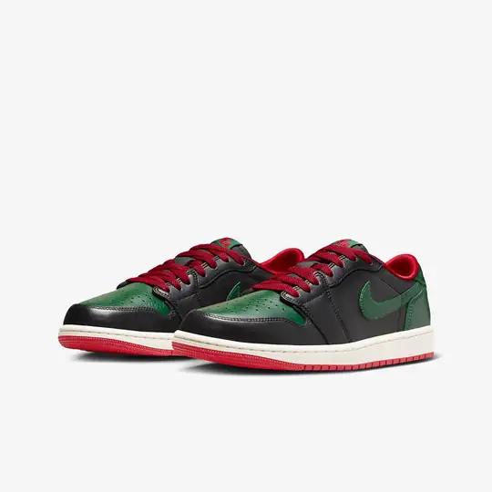Air Jordan 1 Retro Low OG 'Gorge Green Varsity Red' (W) - Görsel 4