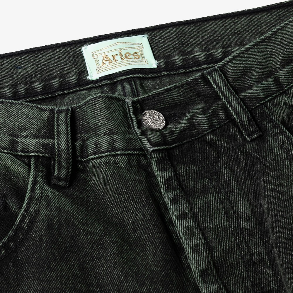 Acid Wash Batten Jean 'Forest Green'