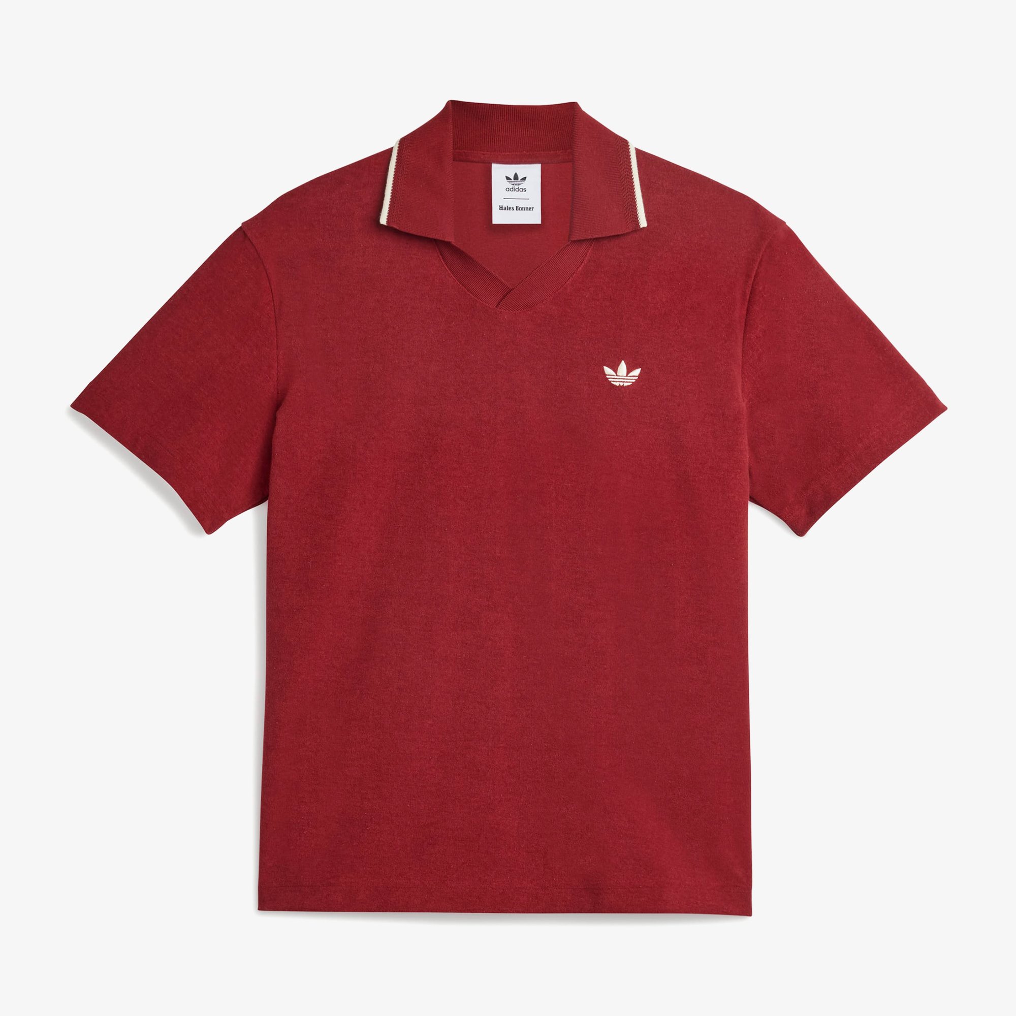 Wales Bonner x adidas Polo Shirt 'Collegiate Burgundy'