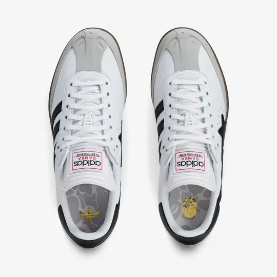 BAPE x adidas Samba 'Cloud White' - Görsel 7