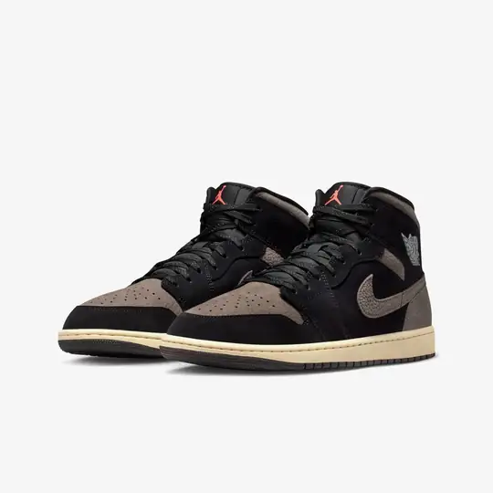 Jordan Air Jordan Kahverengi 1 Mid SE 'Olive Grey' Wunder'de! Kahverengi - 4. görsel