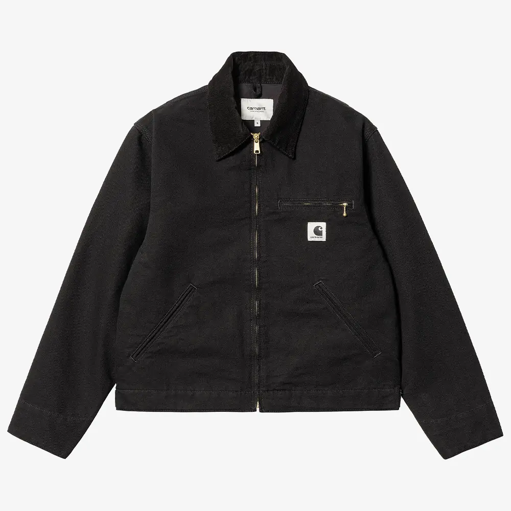 Carhartt WIP W' OG Detroit Jacket Winter 'Black Rinsed' - WUNDER