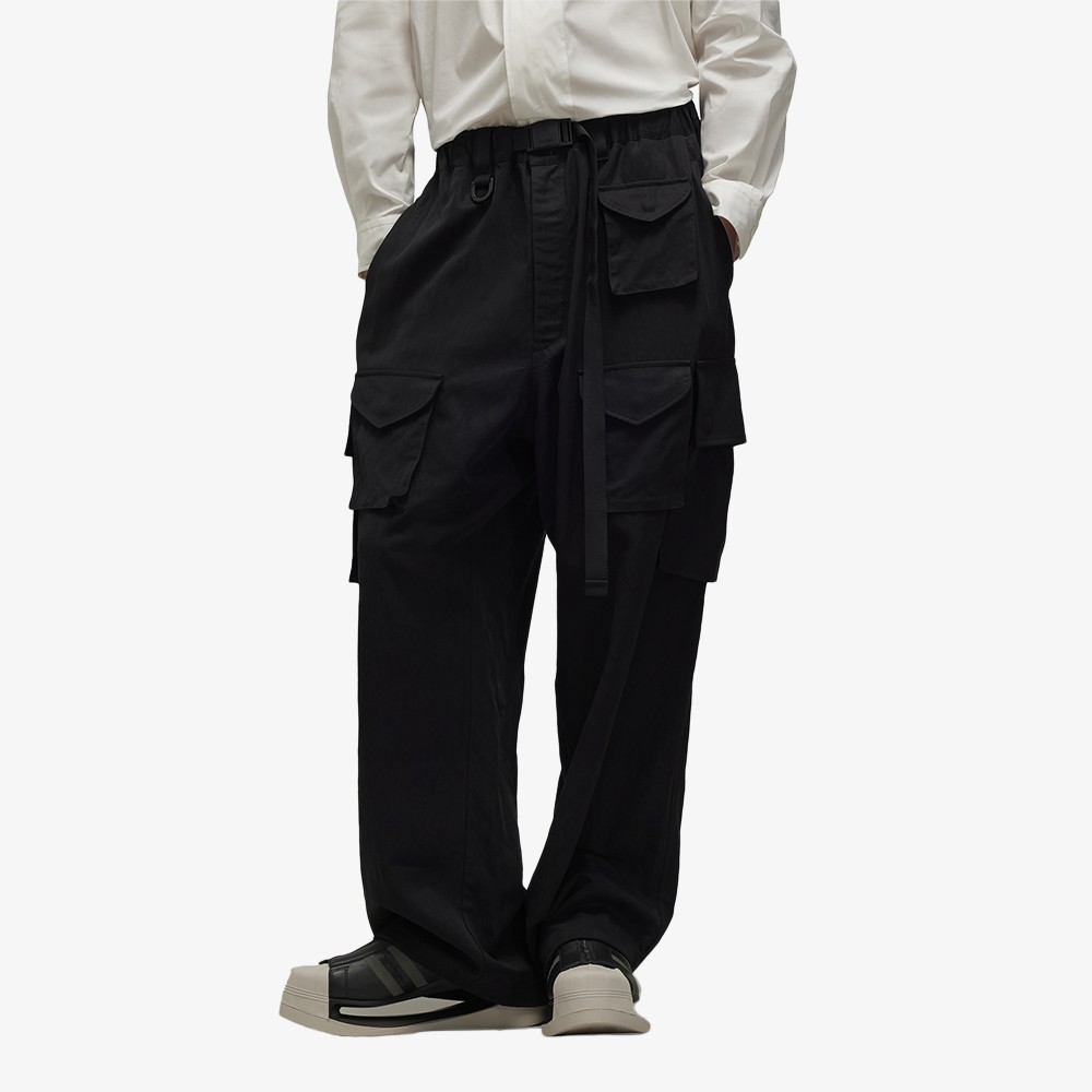 Washed Twill Cargo Pants