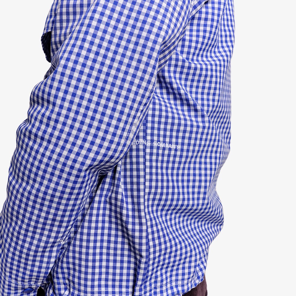 Checked Boxer Shirt 'Twilight Blue'