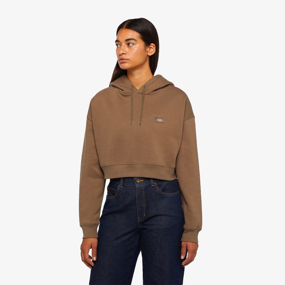 Oakport Cropped Hoodie 'Mushroom'