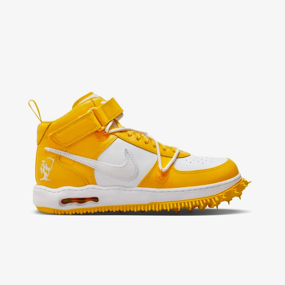 Off-White™ 'x Nike Air Force 1 Mid 'White and Varsity Maize' - WUNDER