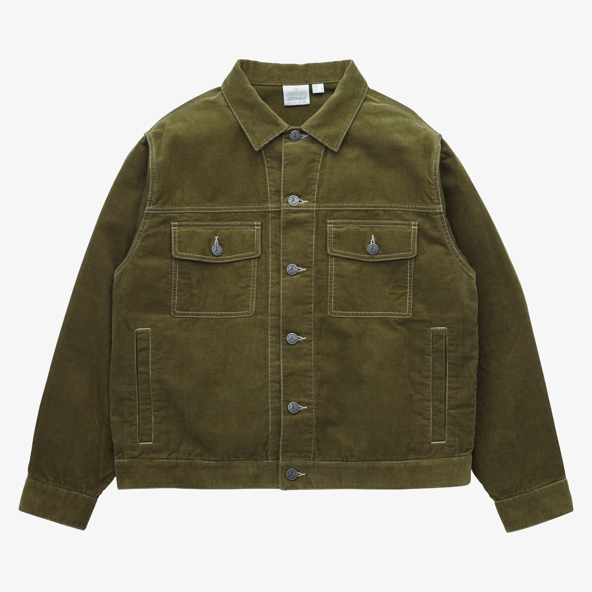 Gramicci Corduroy Trucker Jacket 'Olive' - WUNDER