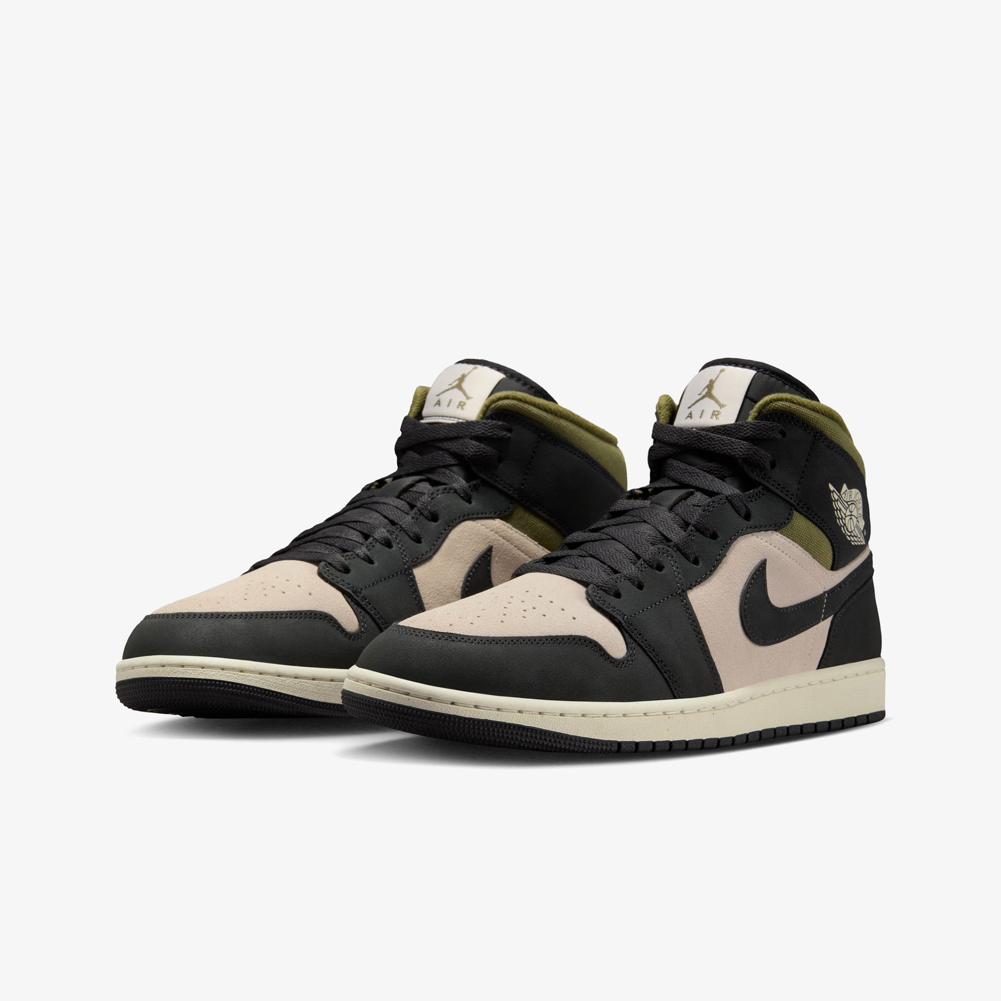 Air Jordan 1 Mid SE 'Off Noir Medium Olive'