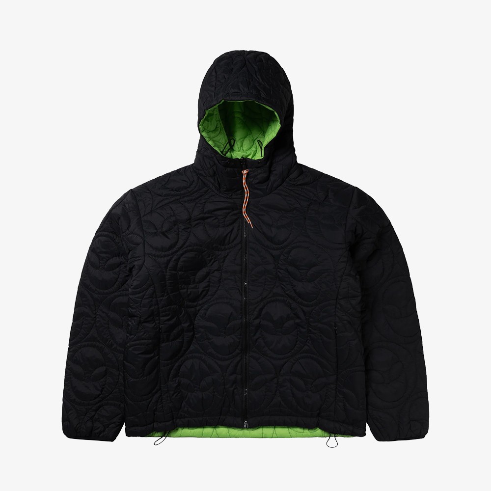 Alien-O Reversible Quilted Liner Jacket 'Black & Green'