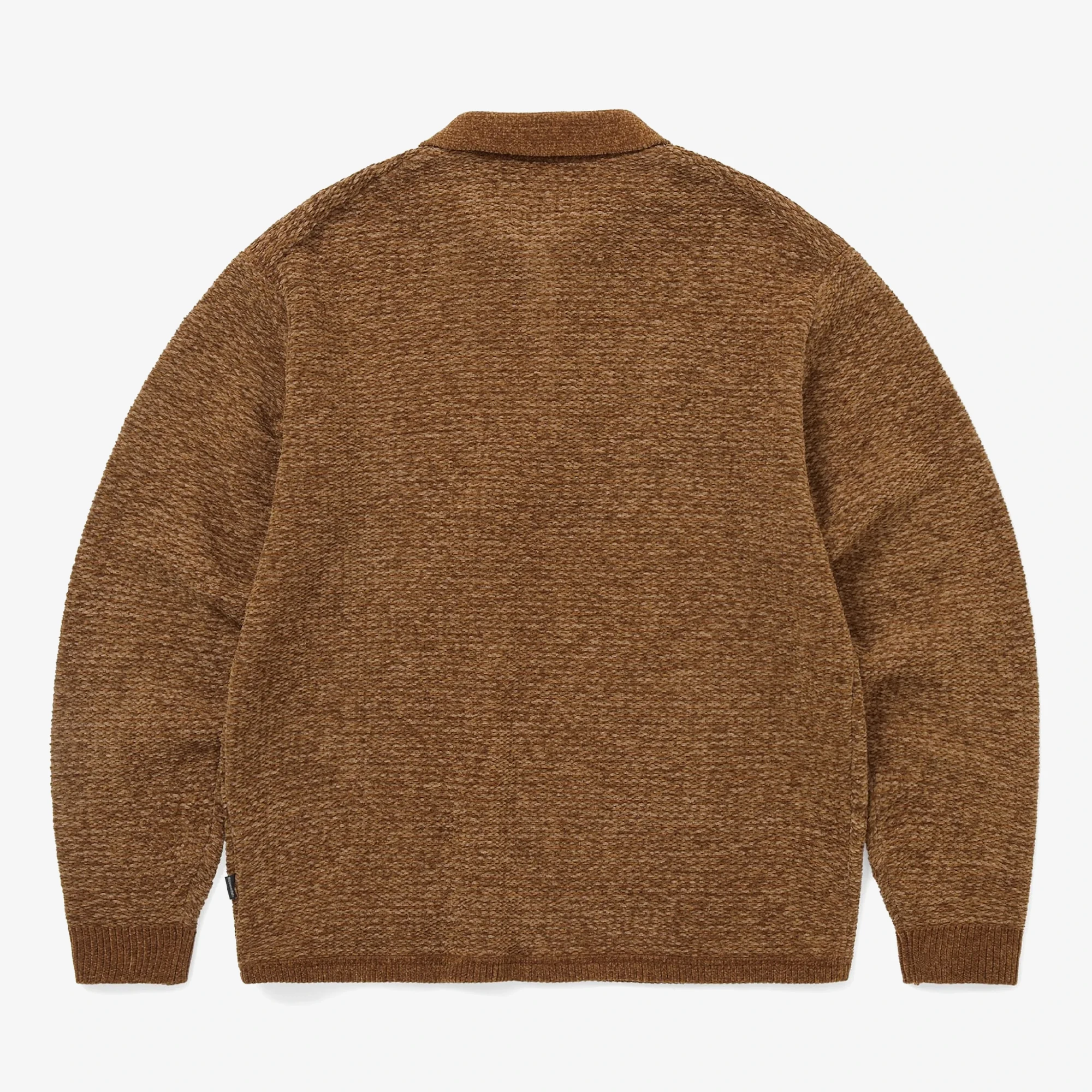 Velvet Knit Polo 'Brown'