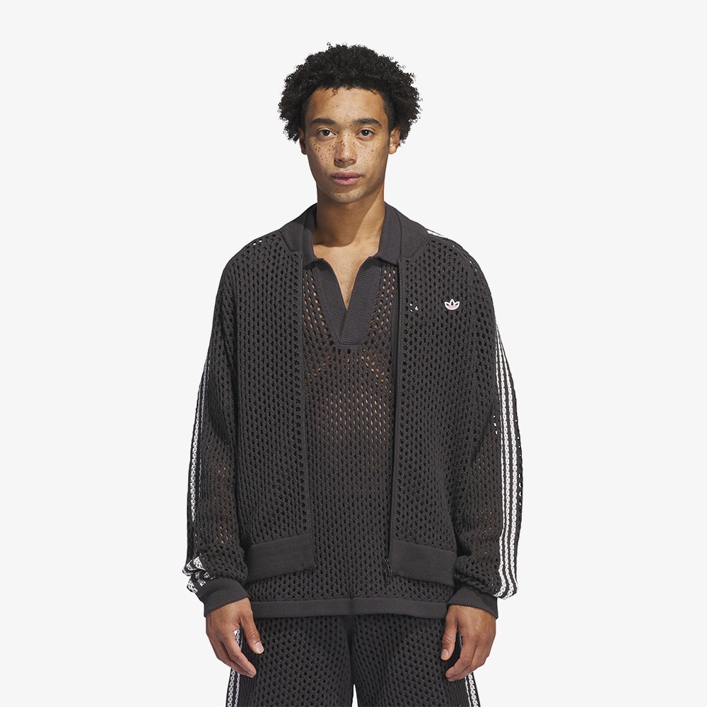 adidas x CLOT Crochet Track Top 'Black'