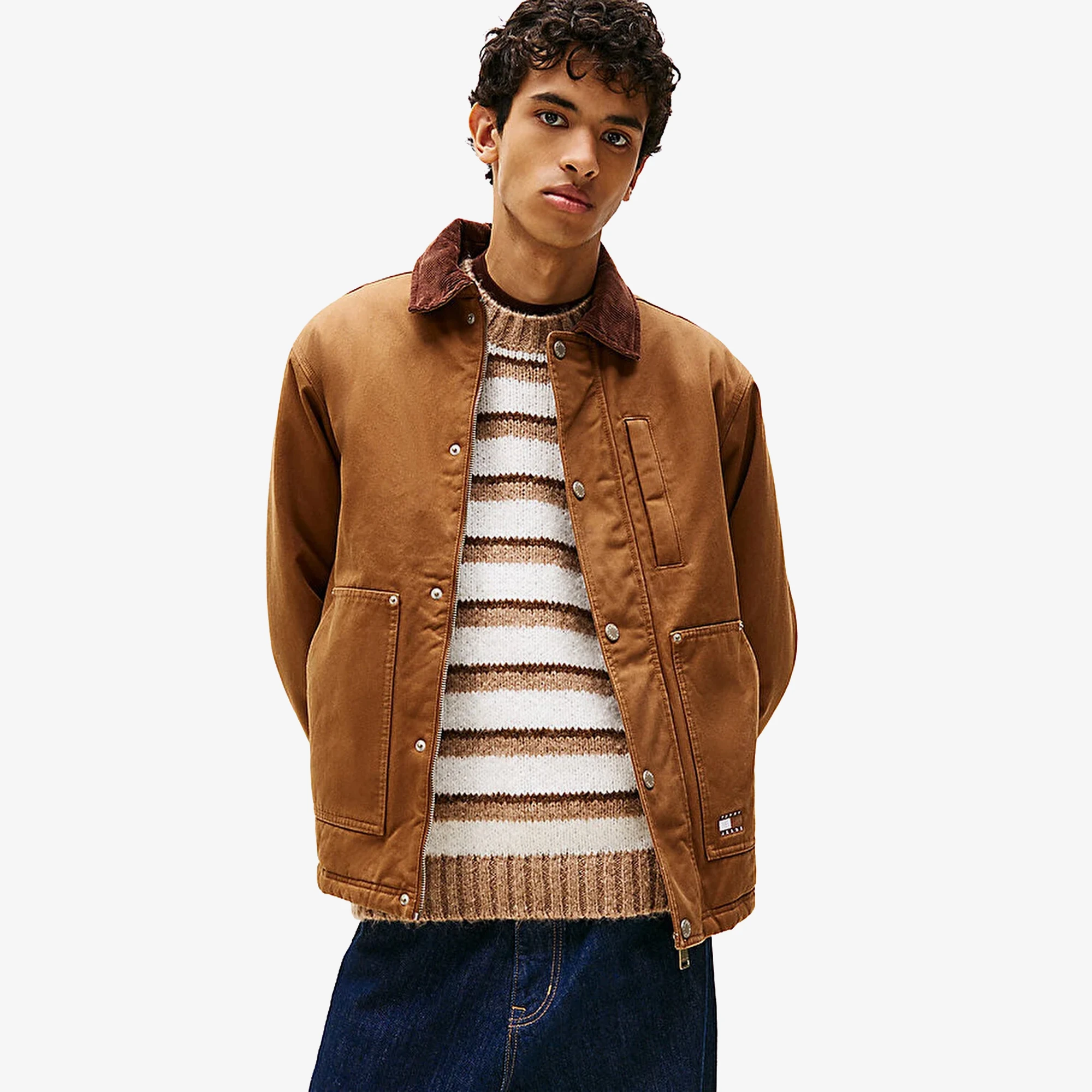 Twill Chore Jacket 'Brown'