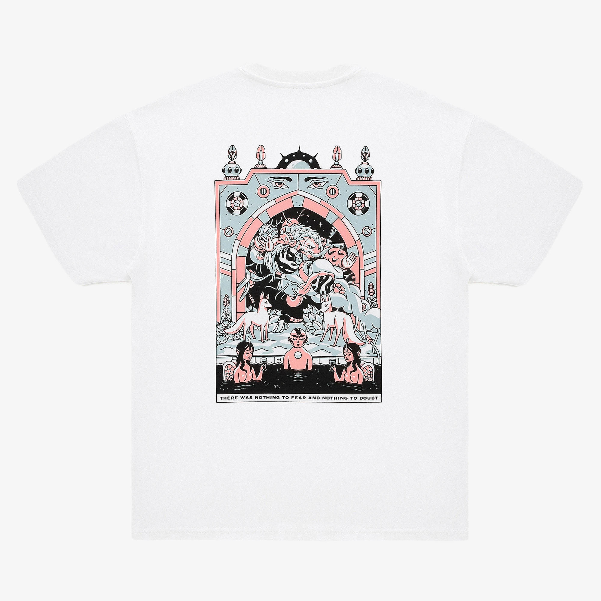 WUNDER x KRÜW Pyramid Song Tee 'White'