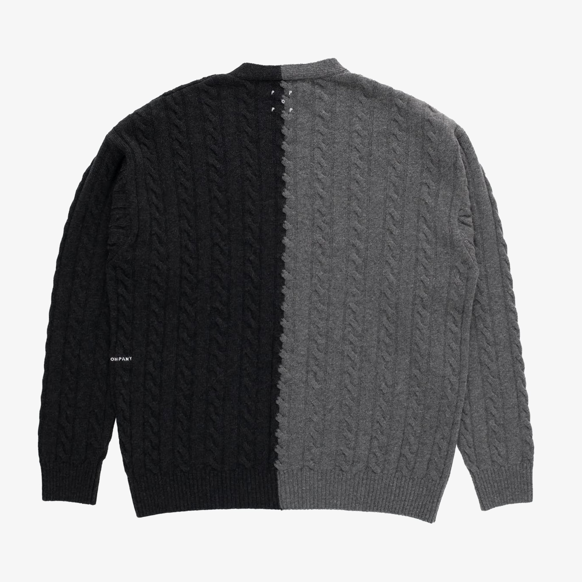 Knitted Cable Cardigan 'Anthracite Charcoal'