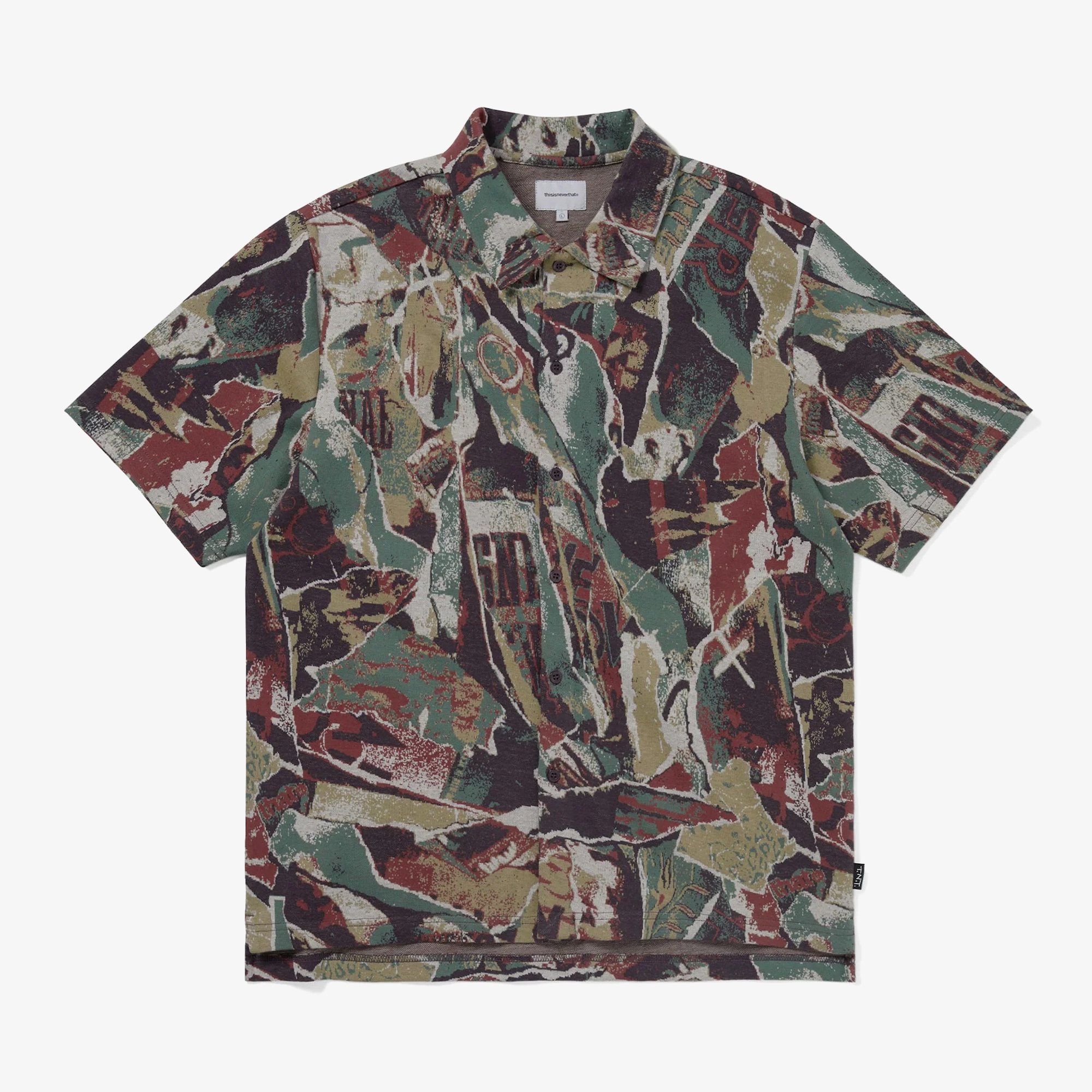 Jacquard Pattern Button Up Top 'Multi'