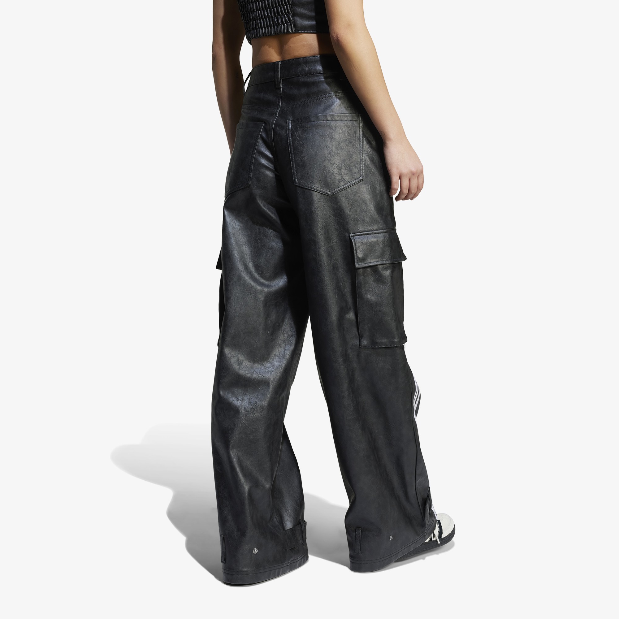 Adilenium Season 3 Vintage Faux Leather Pants 'Black'