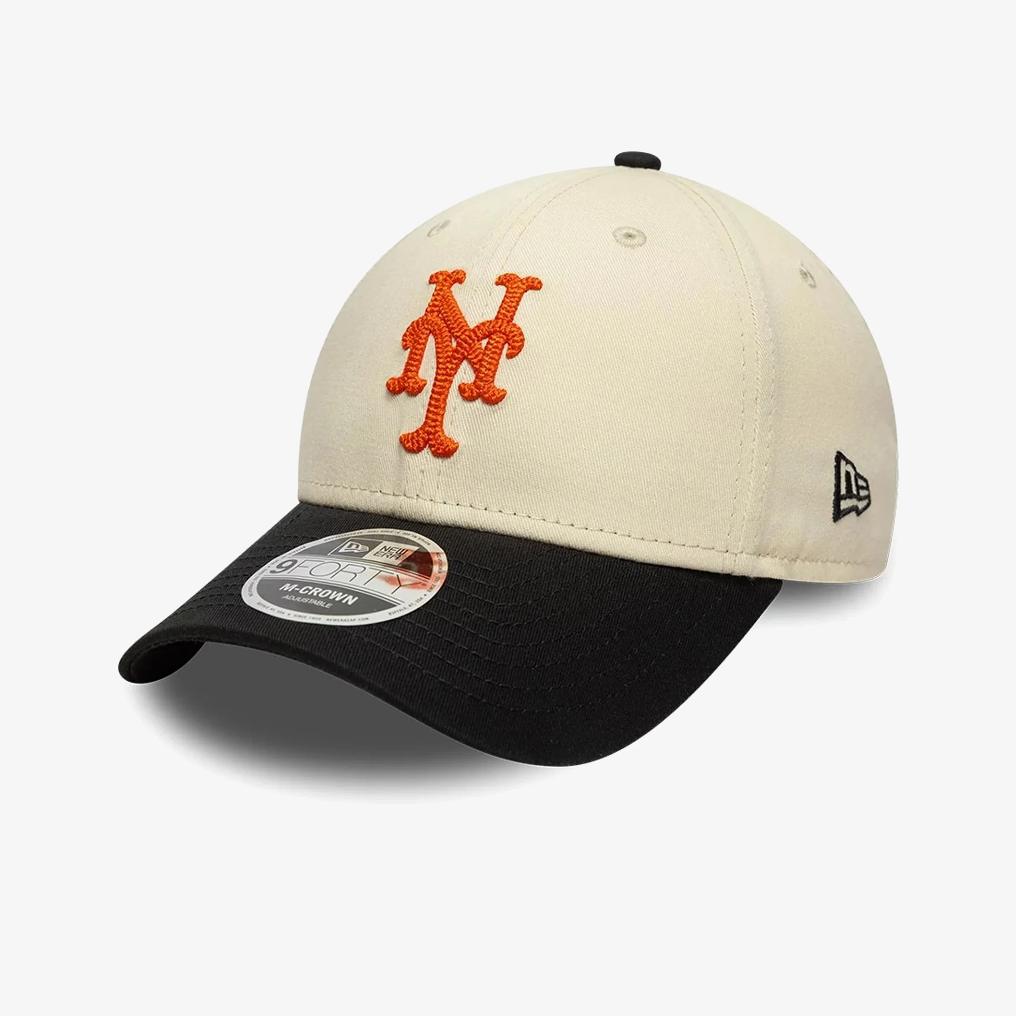 New Era New York Mets Side Script 9FORTY Adjustable Cap 'Beige