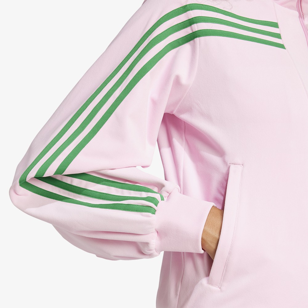 70s Velour Track Top 'True Pink'