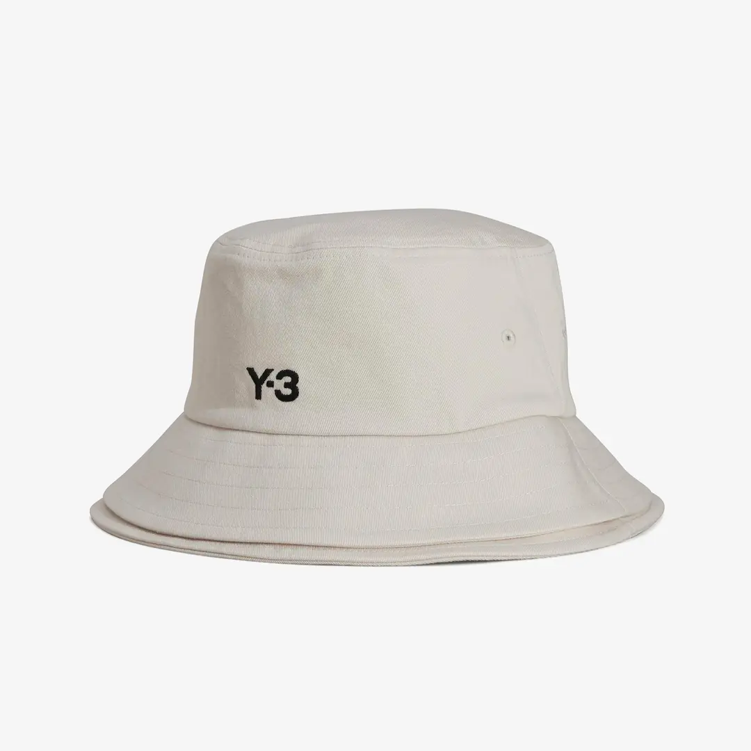 Y-3 3-Stripes Bucket Hat 'White' - WUNDER