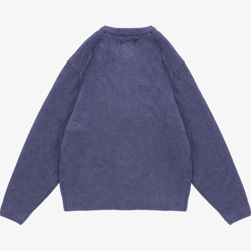 Heart Logo Knit Sweater 'Purple'