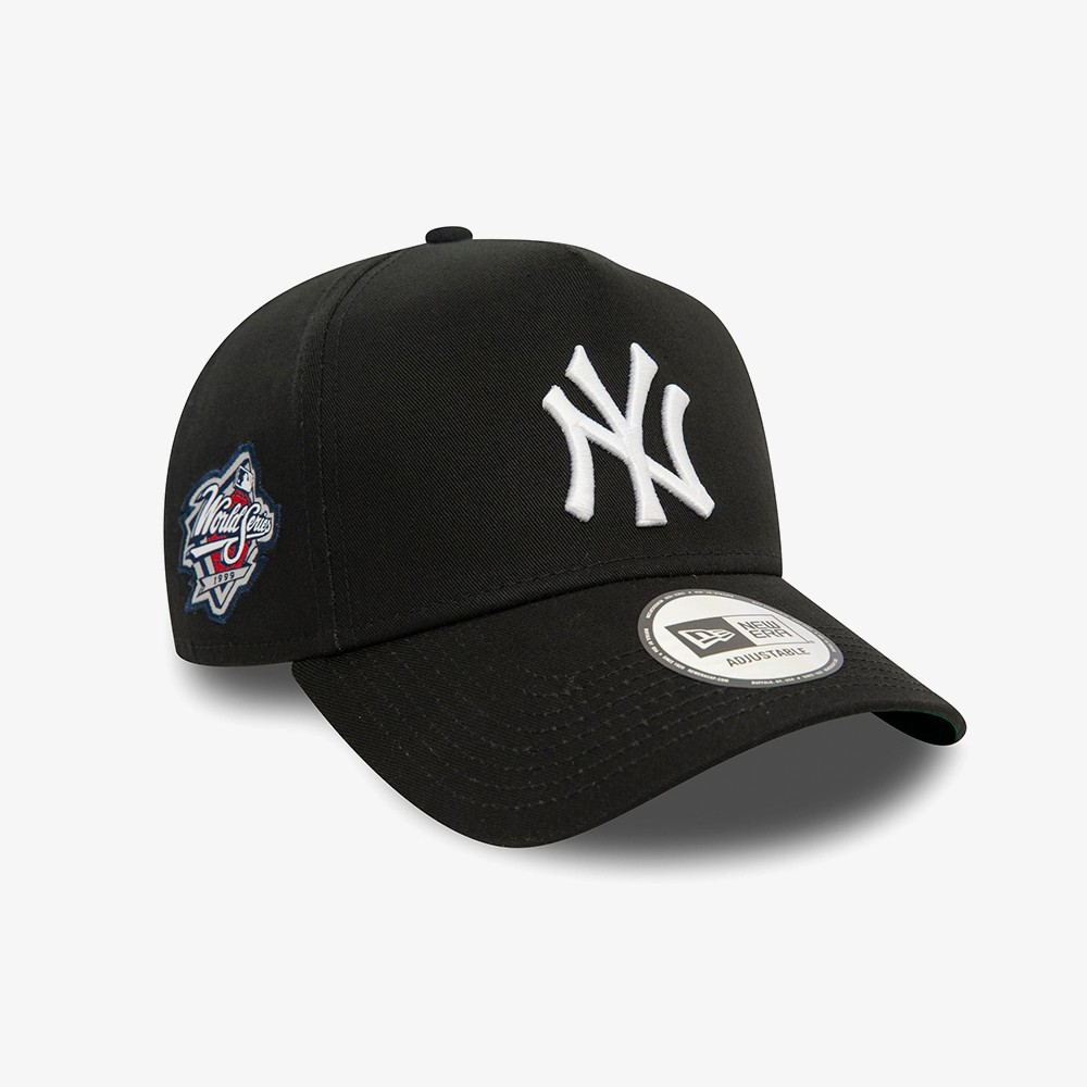 New York Yankees Side Patch 9FORTY E-Frame Adjustable Cap 'Black Universal'