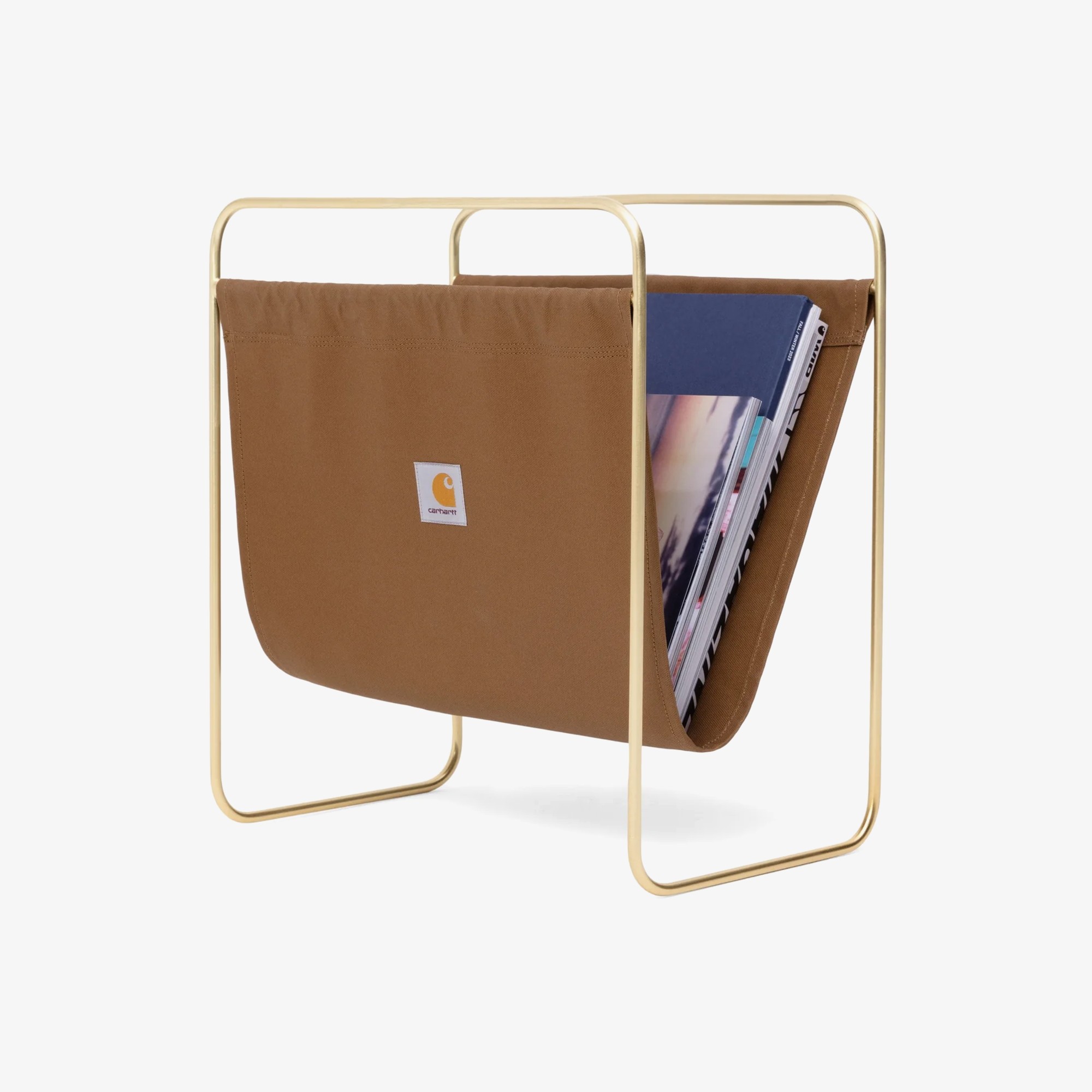 Canvas Magazine Stand 'Hamilton Brown'