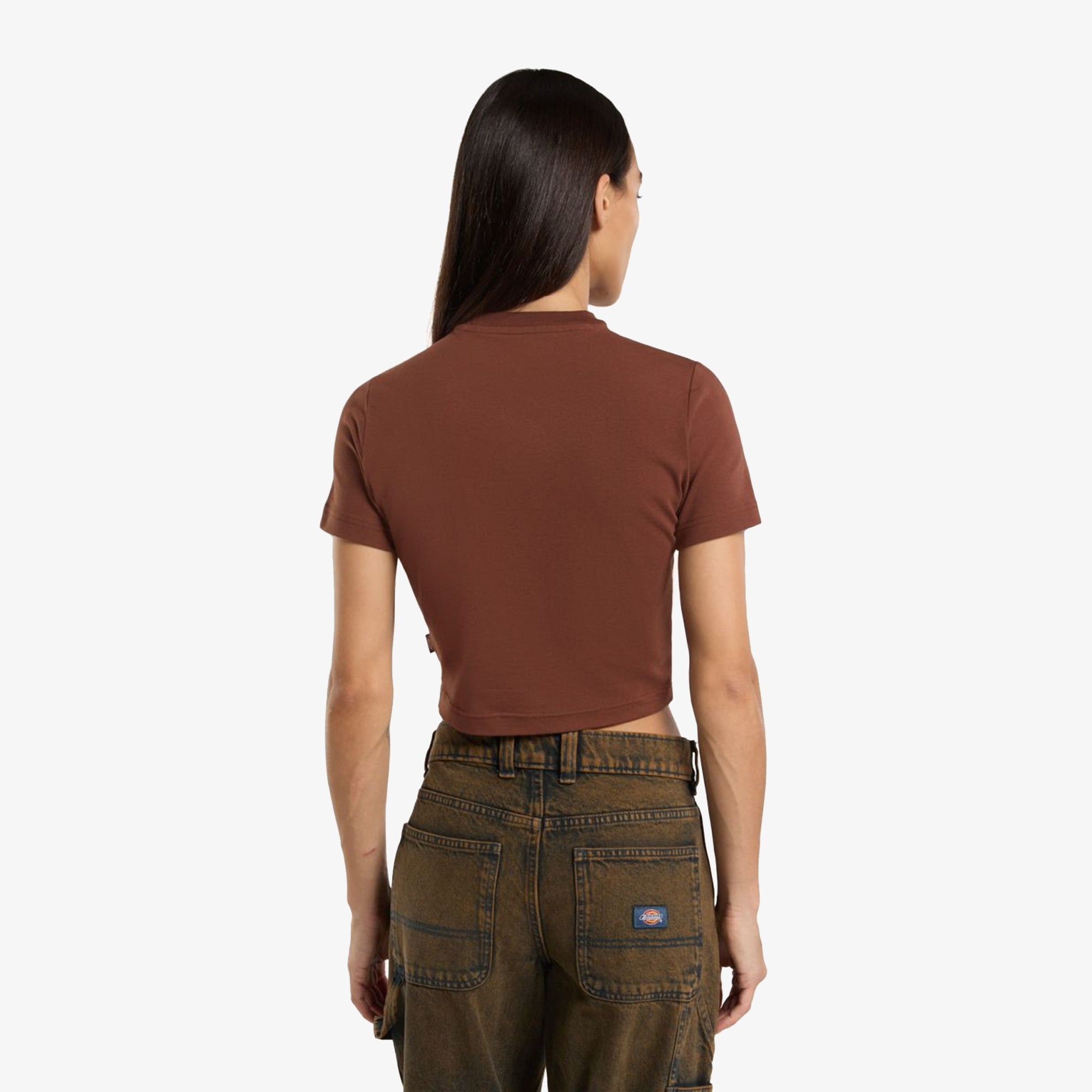 Maple Valley Cropped Tee 'Brown'