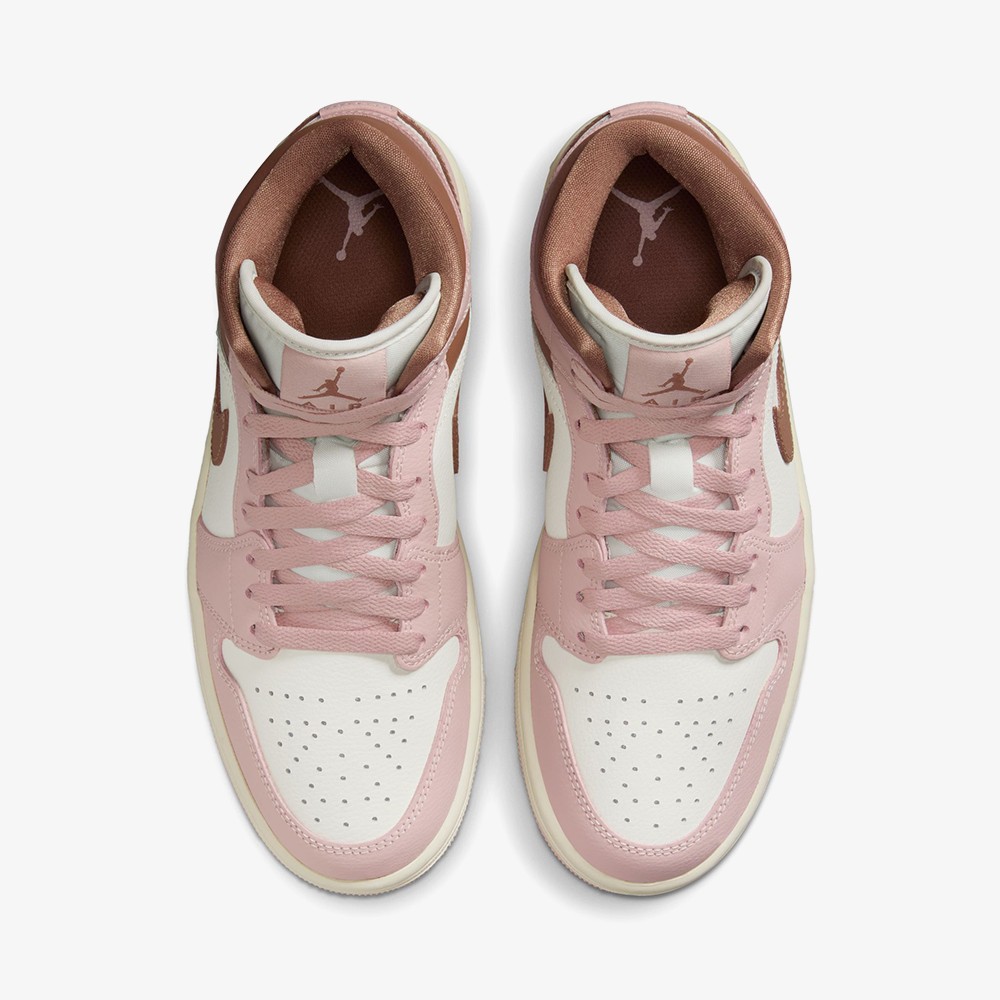 Air Jordan 1 Mid 'Pink Oxford' (W)