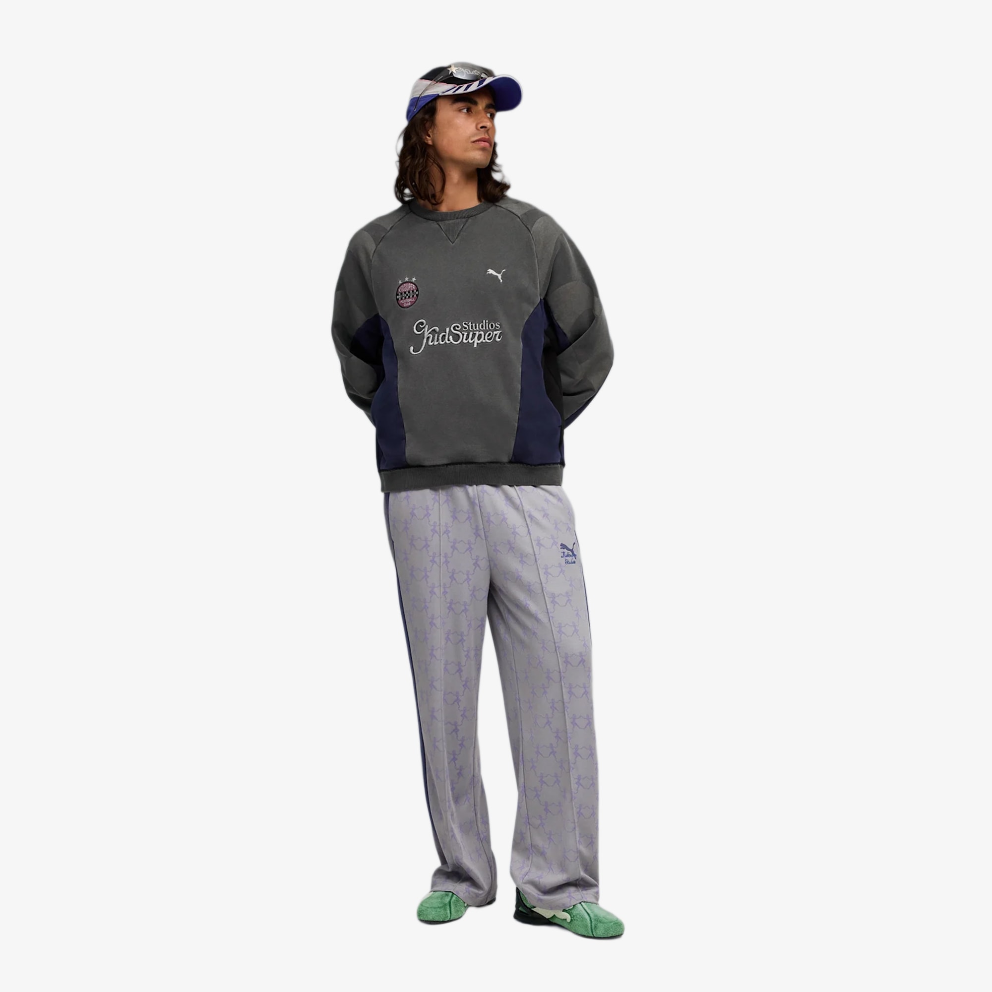 Puma x KIDSUPER Crewneck 'Charcoal Grey'