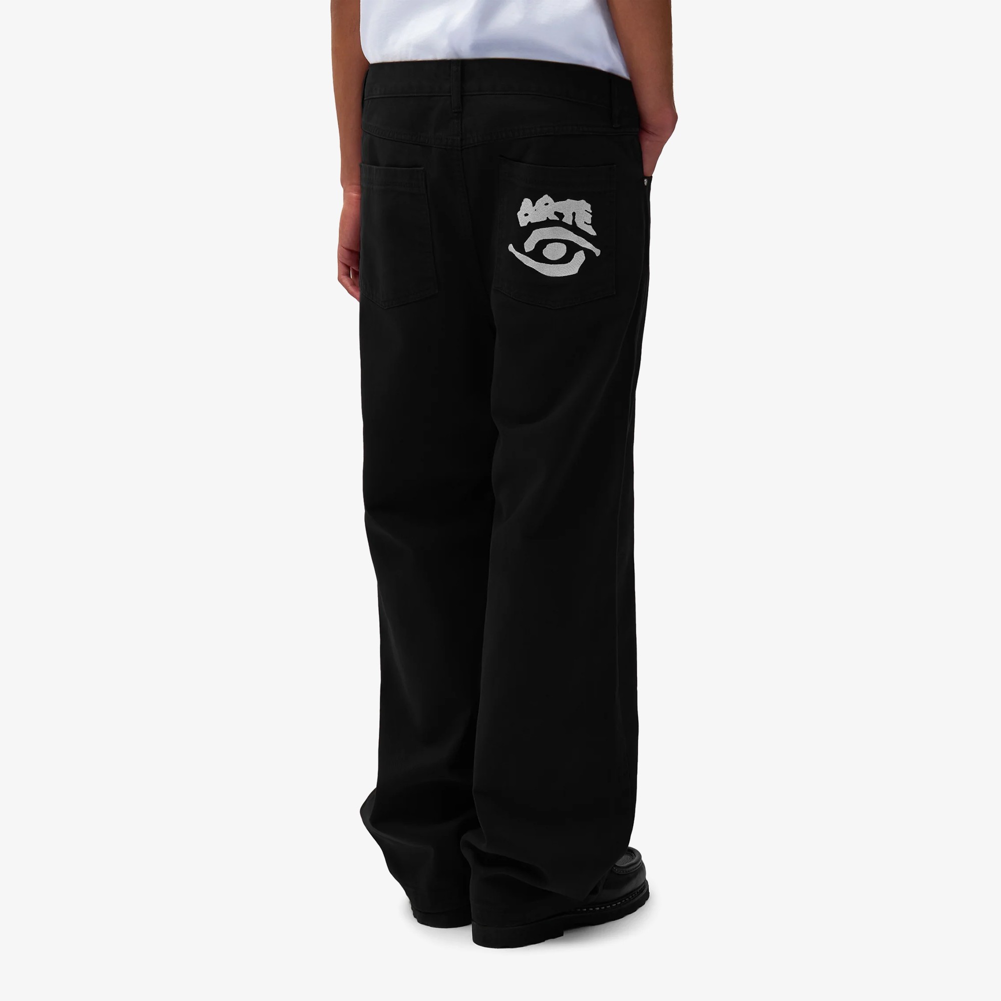 Back Pocket Graphic Pants 'Black'