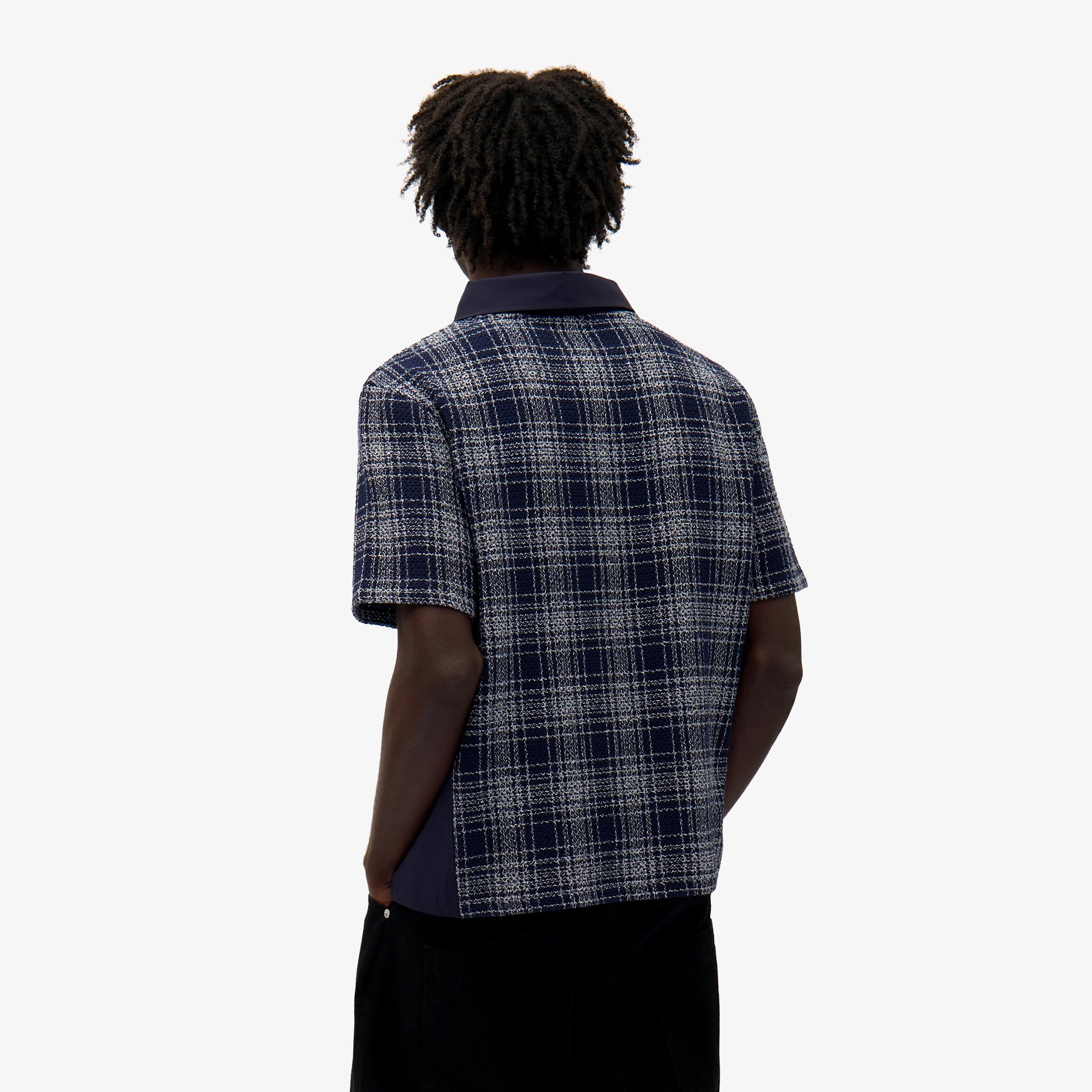 Plaid Jersey 'Navy'