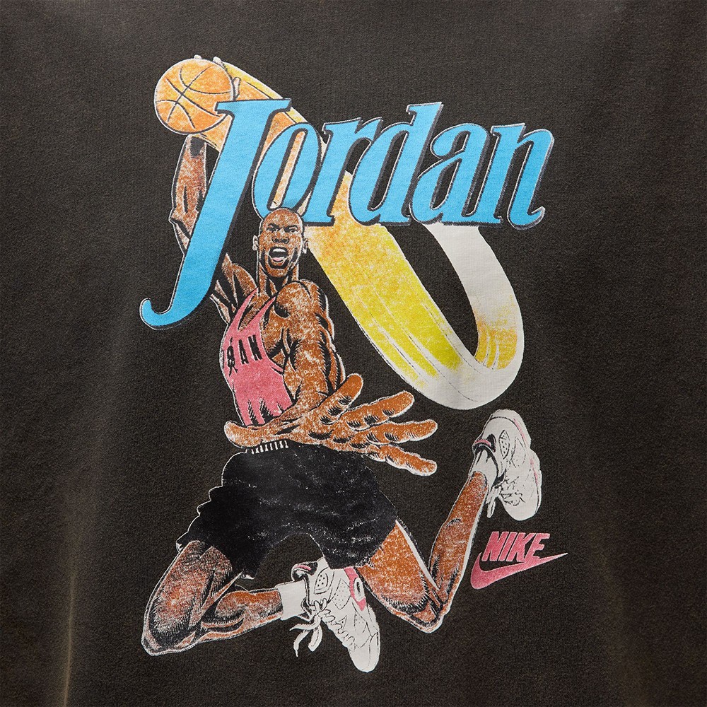 Air Jordan Graphic Girlfriend T-Shirt 'Off Noir/White'