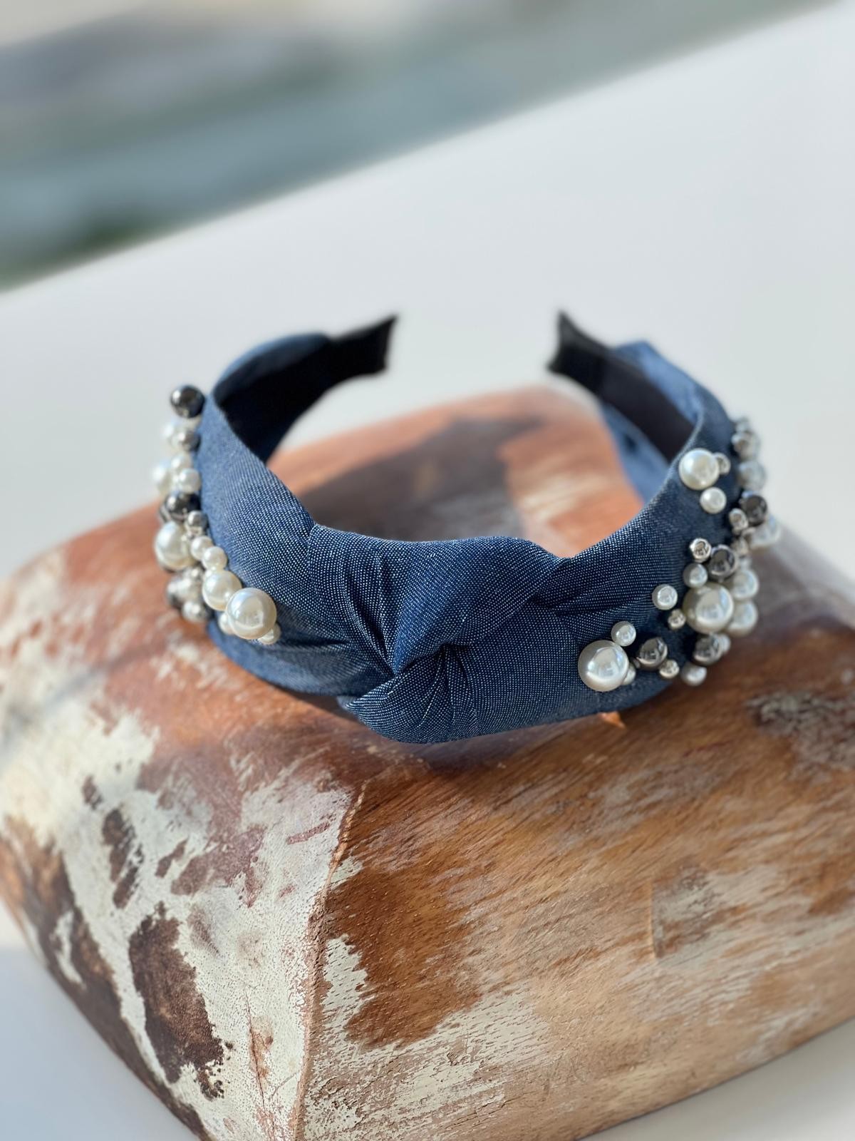 Koyu Mavi Denim Taç