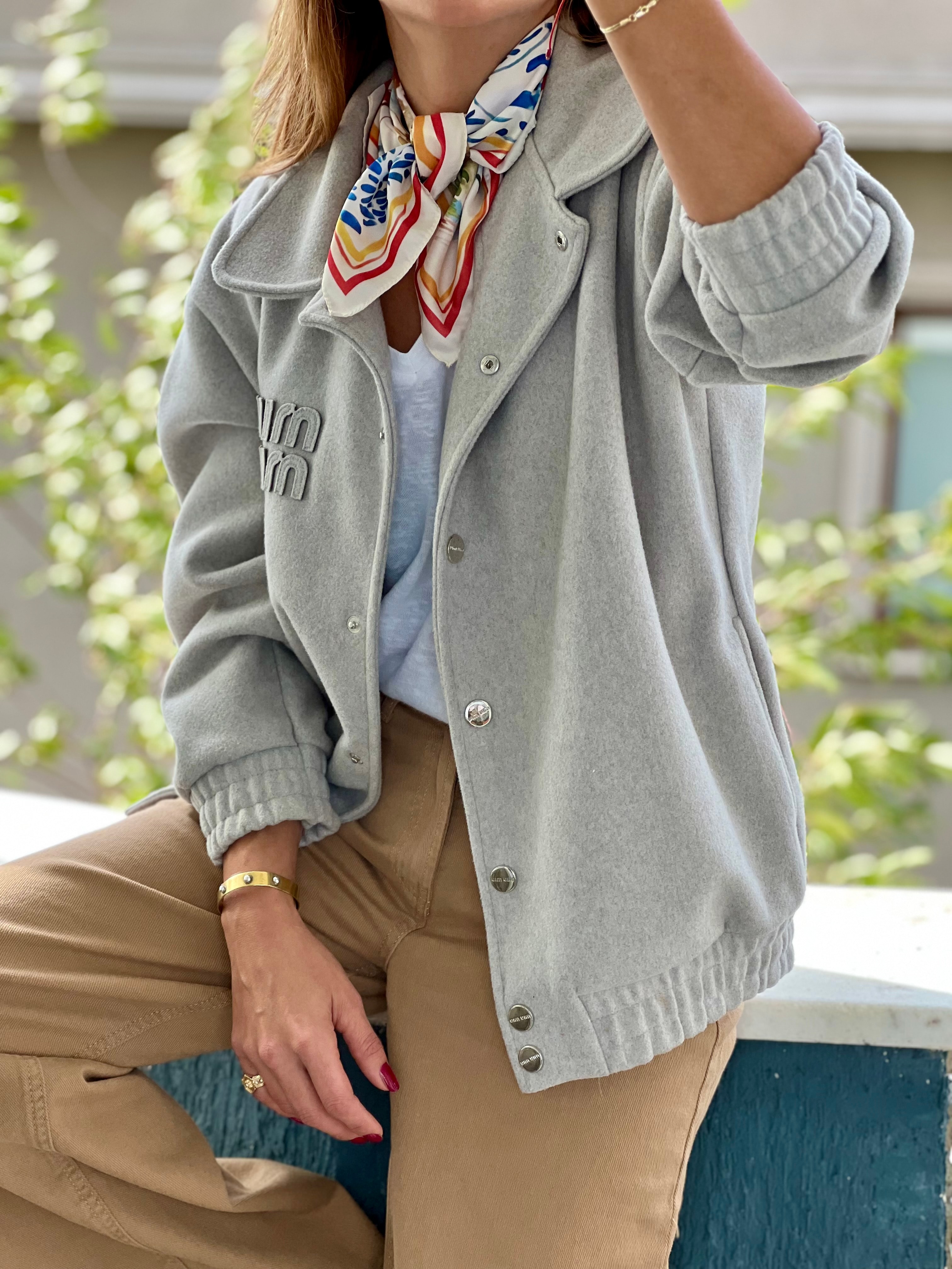 Bej Krem Desenli Fular Bandana