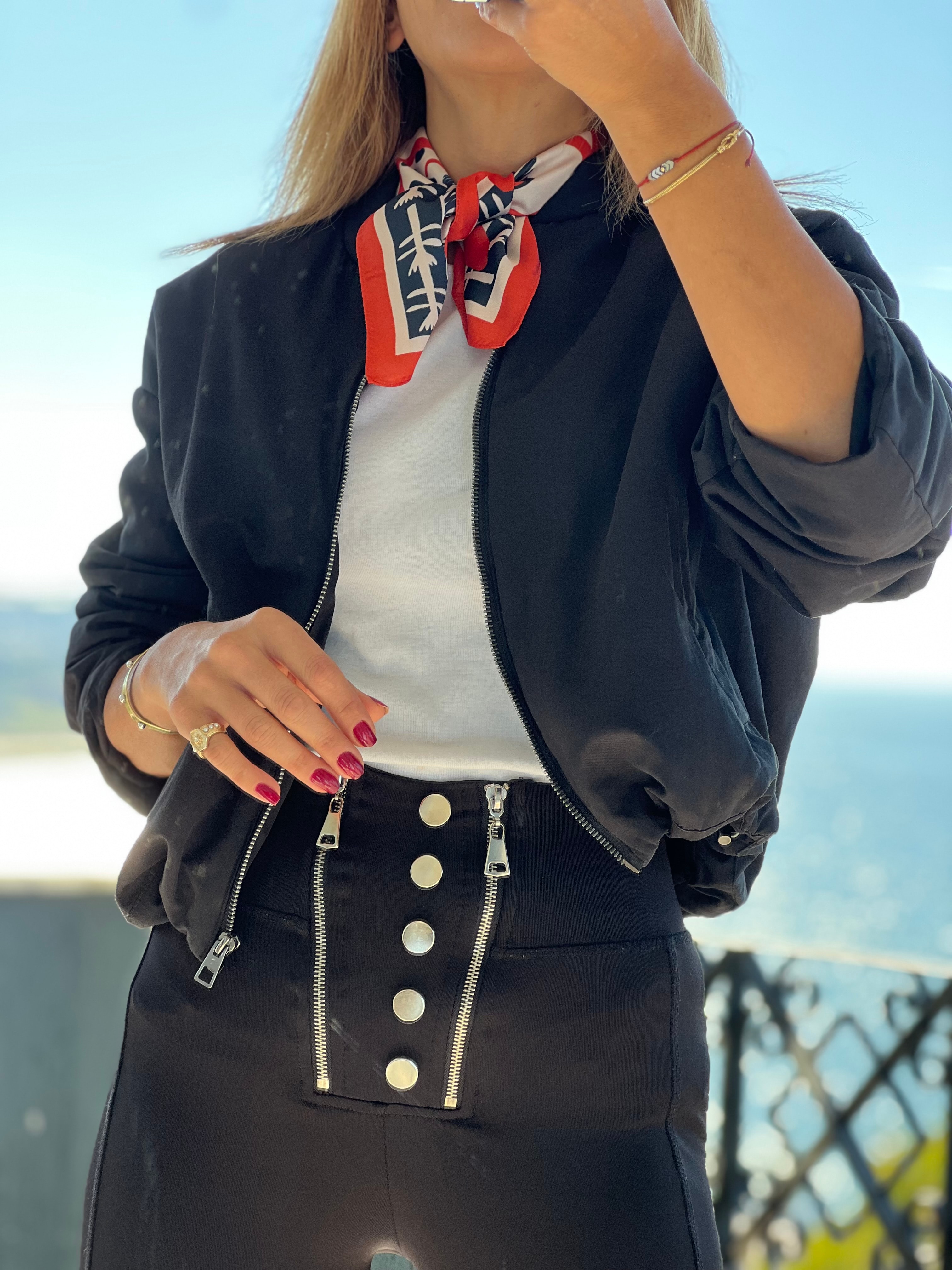 Taba Bej Desenli Fular Bandana 