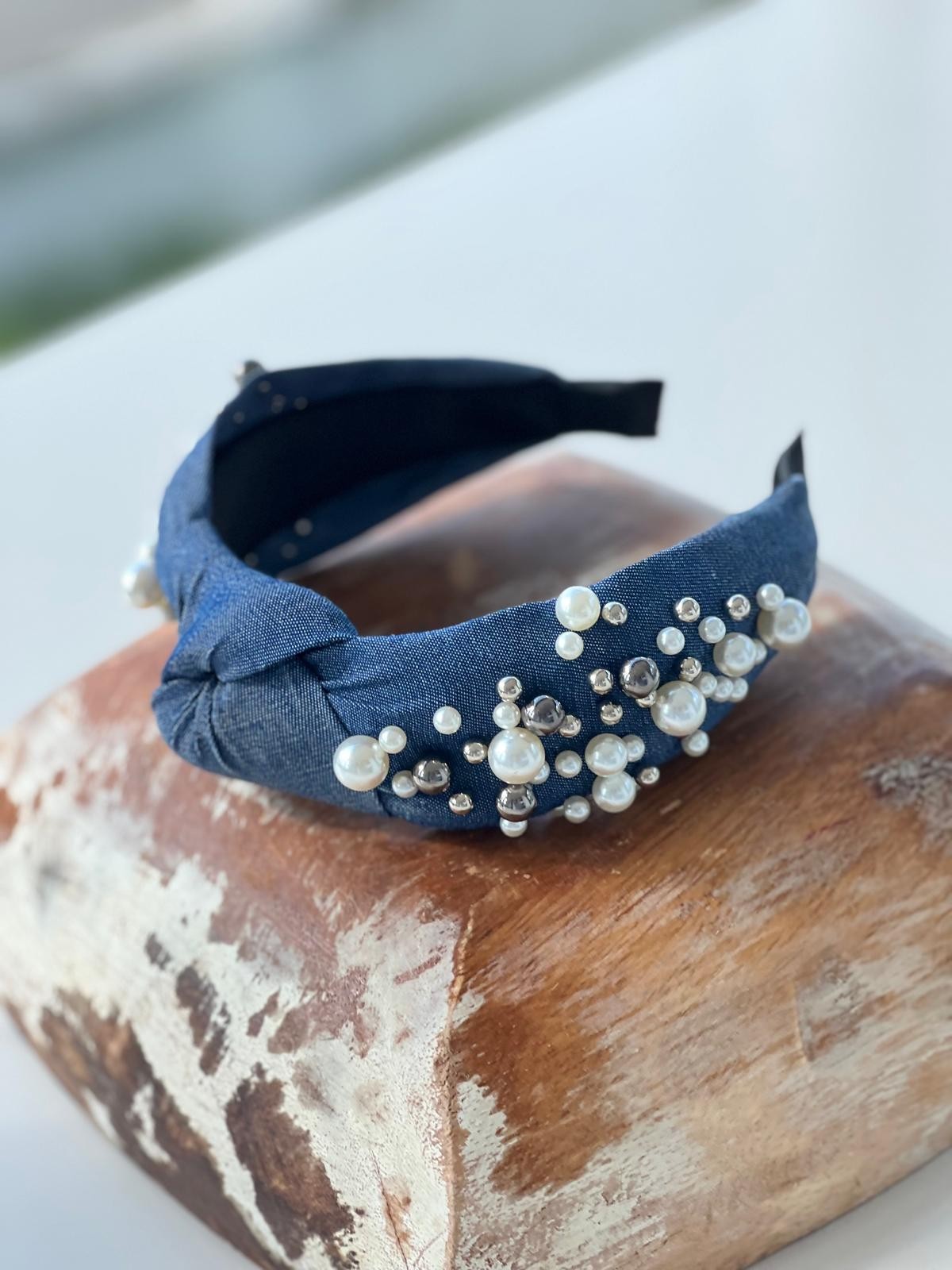 Koyu Mavi Denim Taç