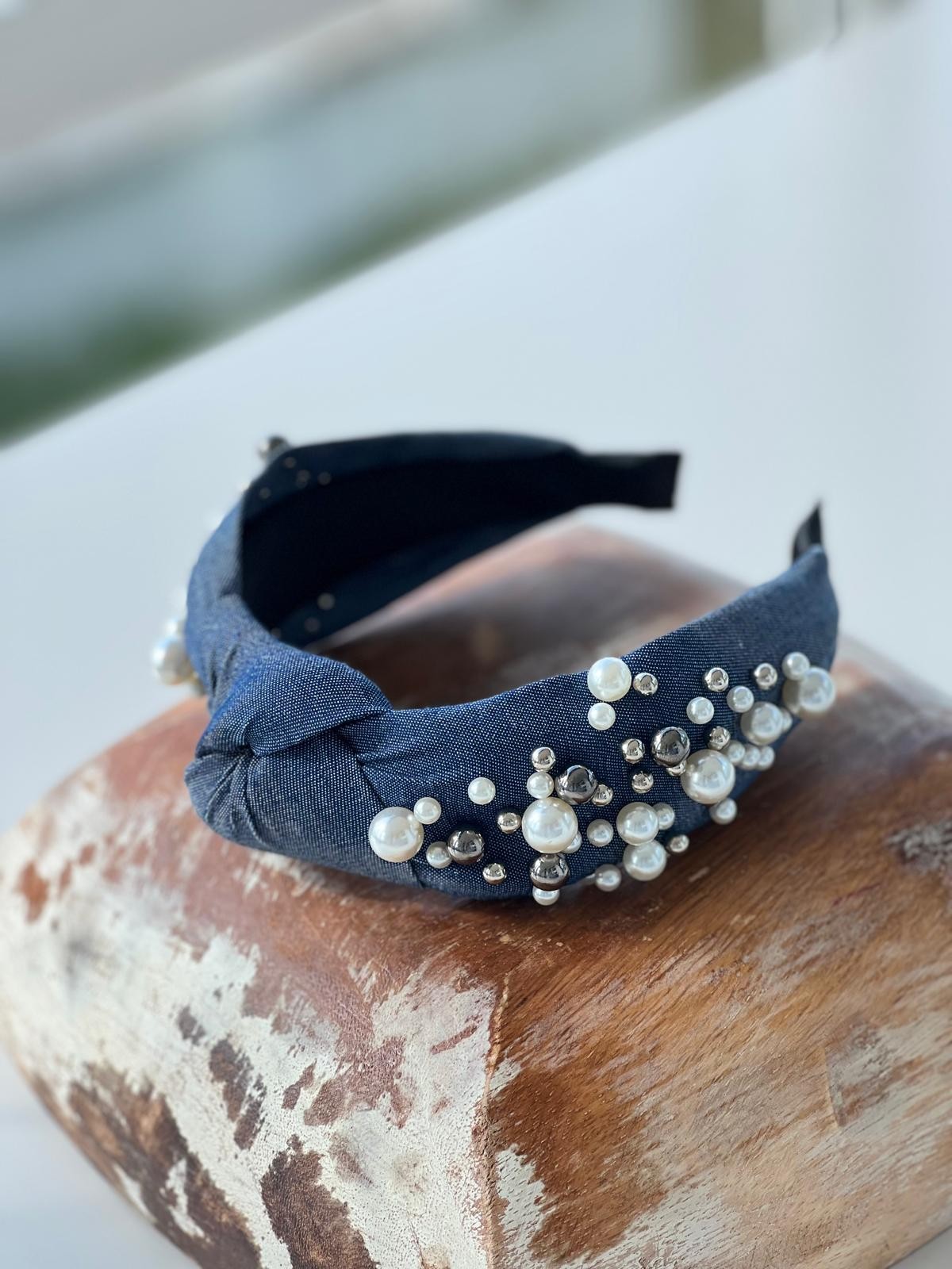 Koyu Mavi Denim Taç