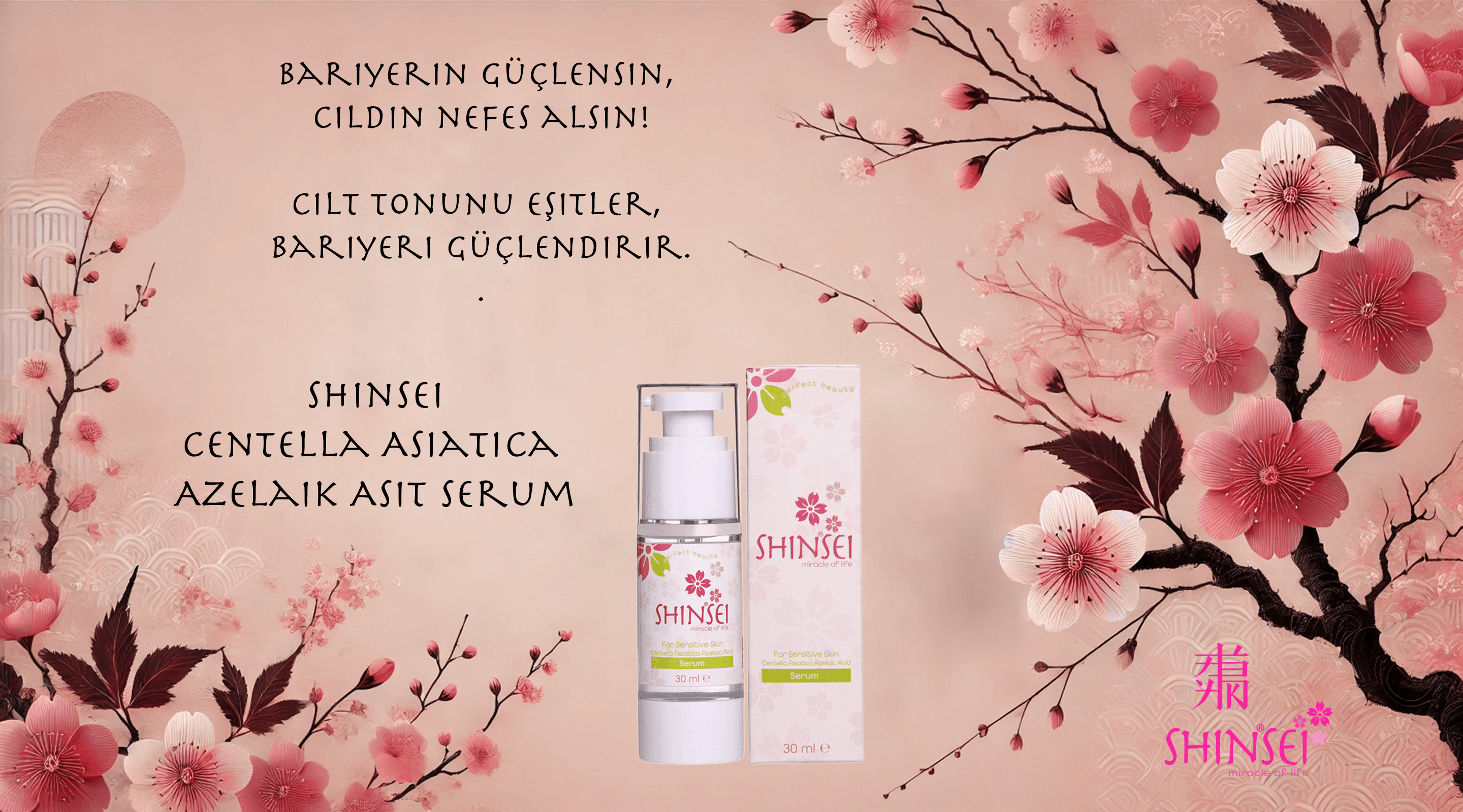 Hassas Ciltler İçin Centella Asiatika Yaprak Özü Suyu ve Azelaik Asit Serum