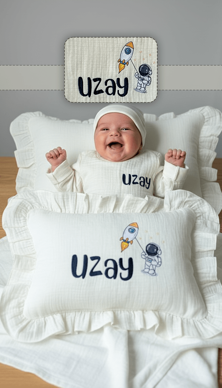Astronaut Müslin Hastane Çıkışı 6'lı Set