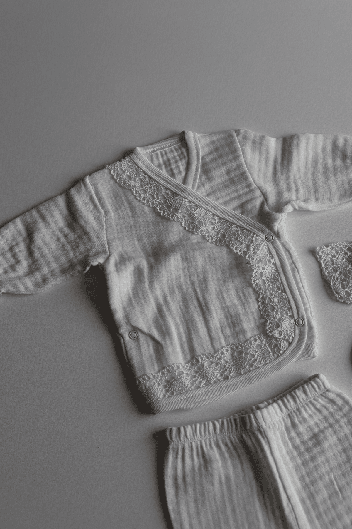 10'lu Dantelli Müslin Set