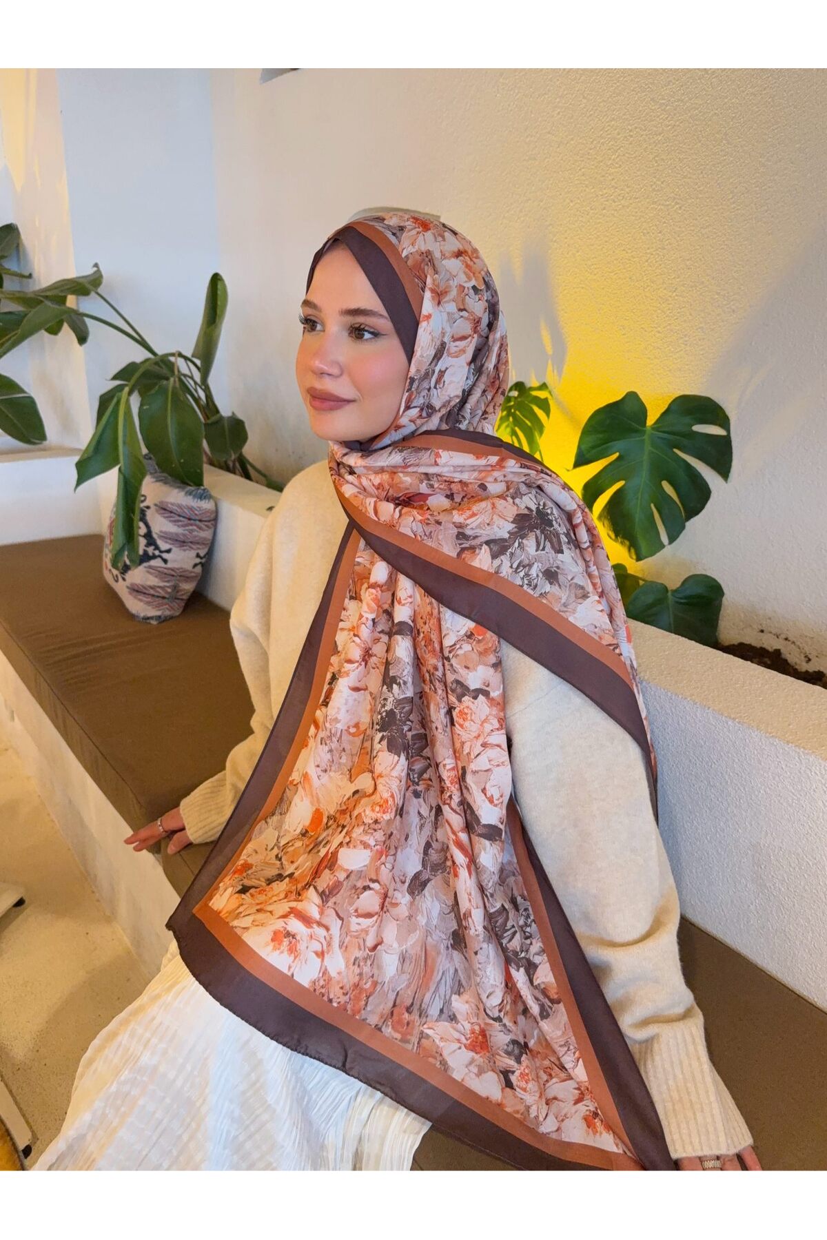 Desenli Pamuk Soft Şal Vera Serisi
