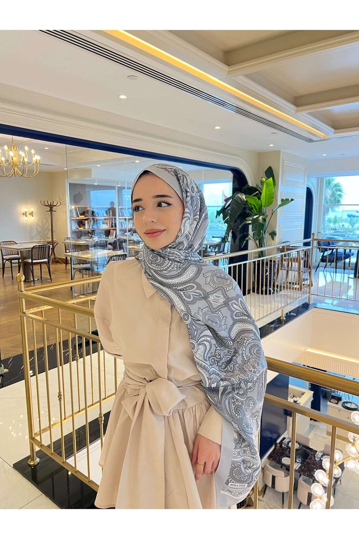   Flower Serisi Desenli Pamuk Soft Şal