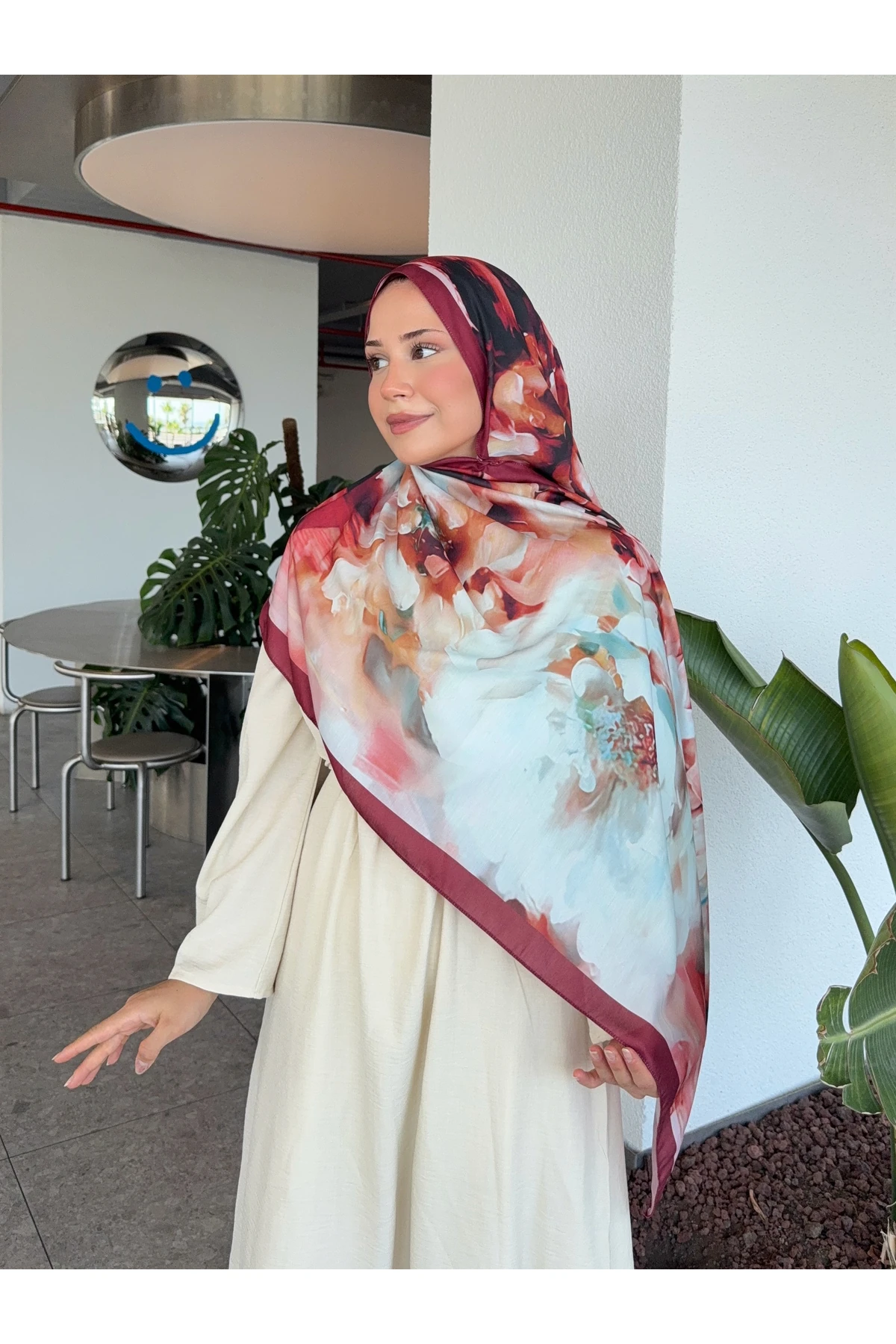 Desenli Pamuk Soft Şal Mena Serisi 