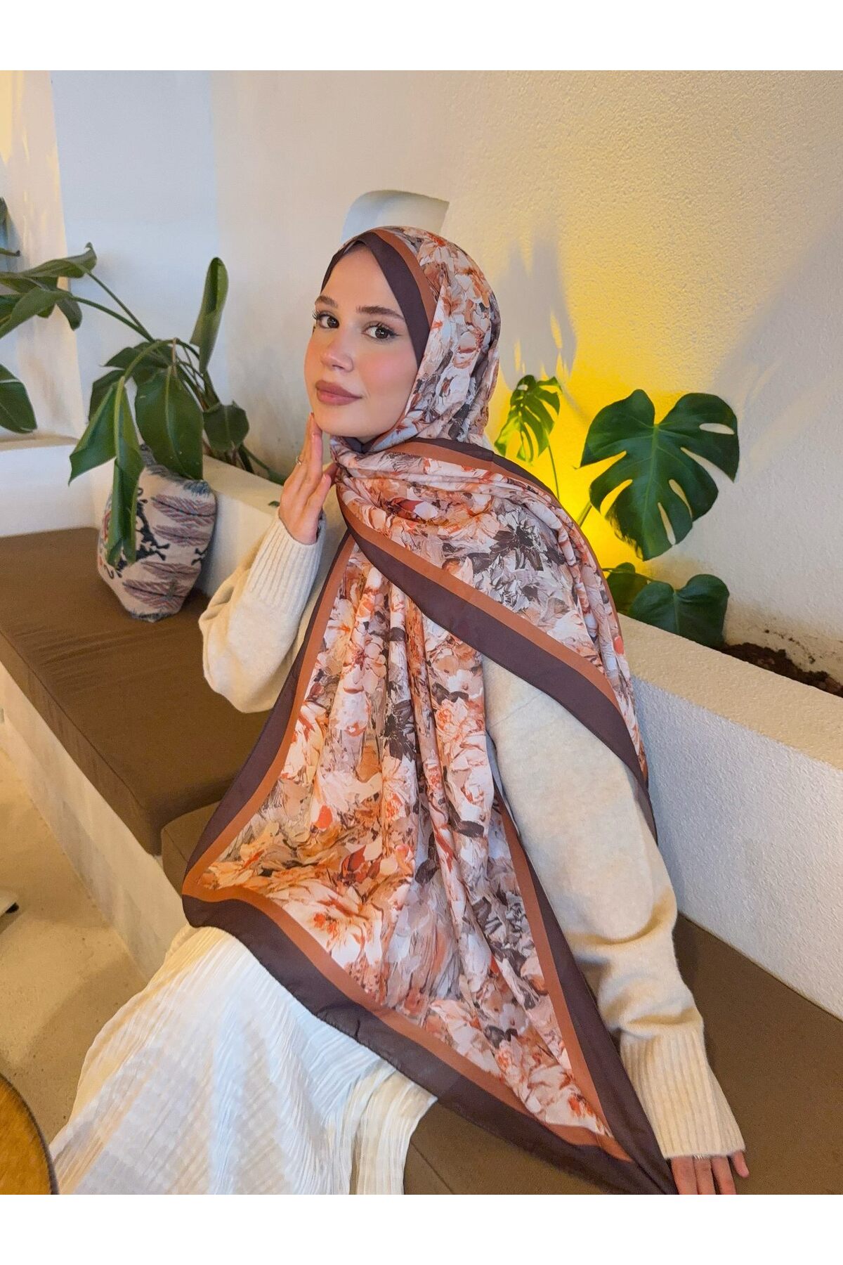 Desenli Pamuk Soft Şal Vera Serisi