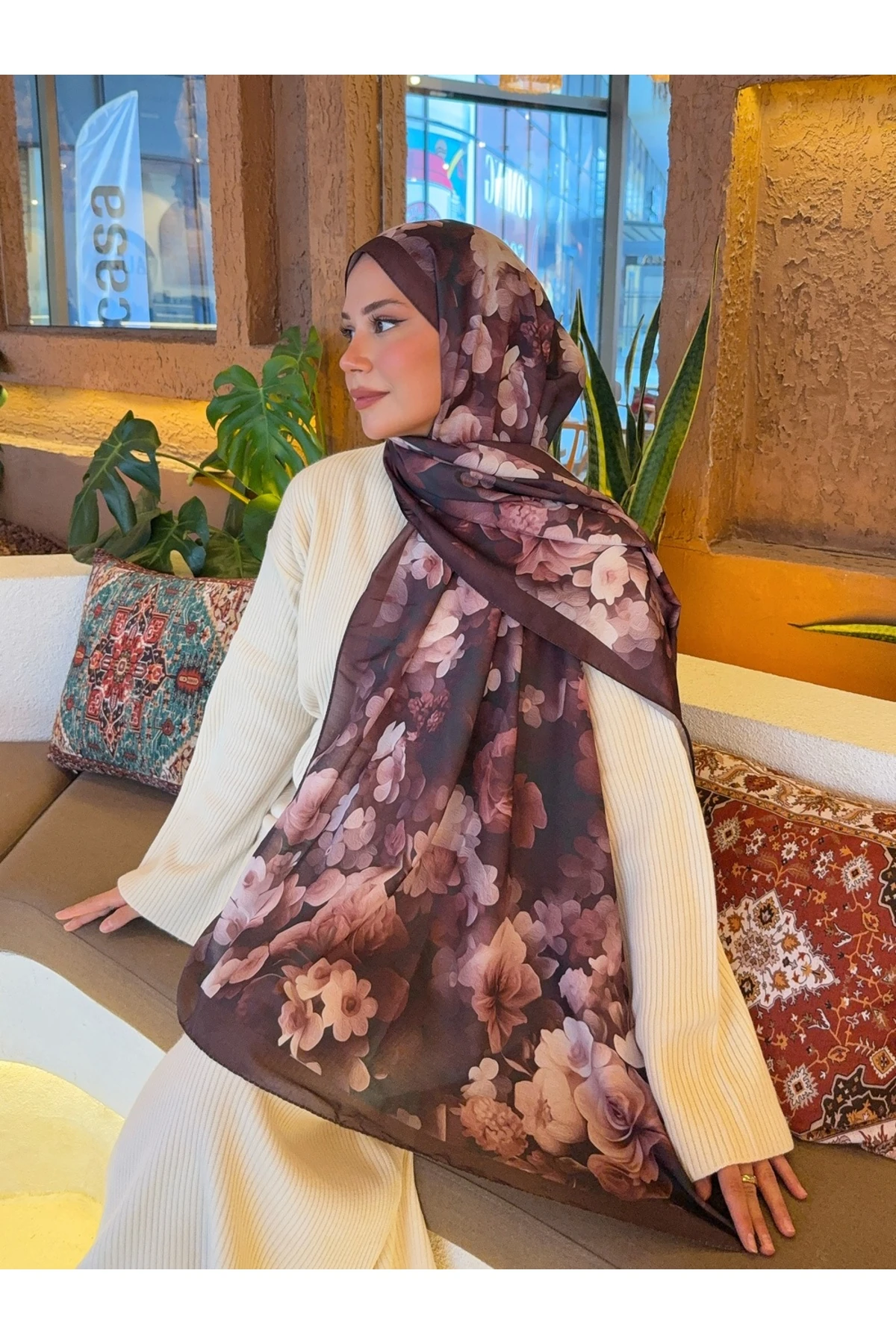 Desenli Pamuk Soft Şal Soon Serisi 