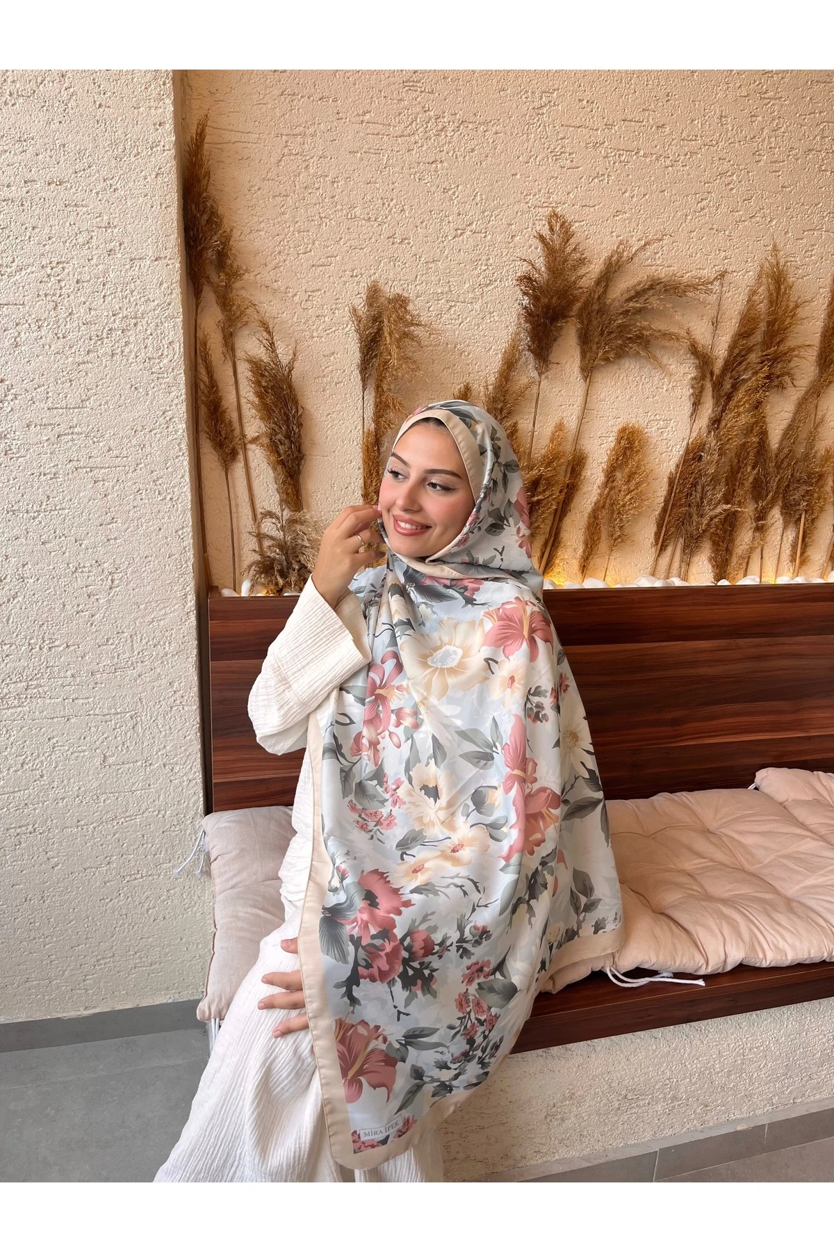 Desenli Pamuk Soft Şal İlham Serisi 