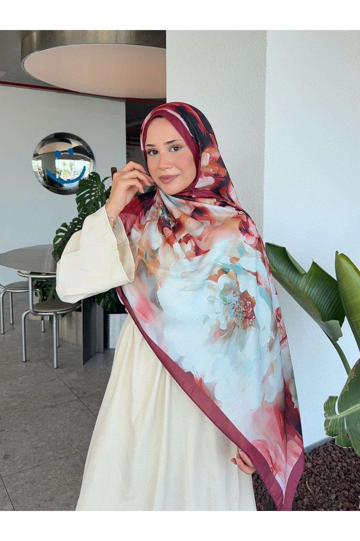 Desenli Pamuk Soft Şal Mena Serisi 