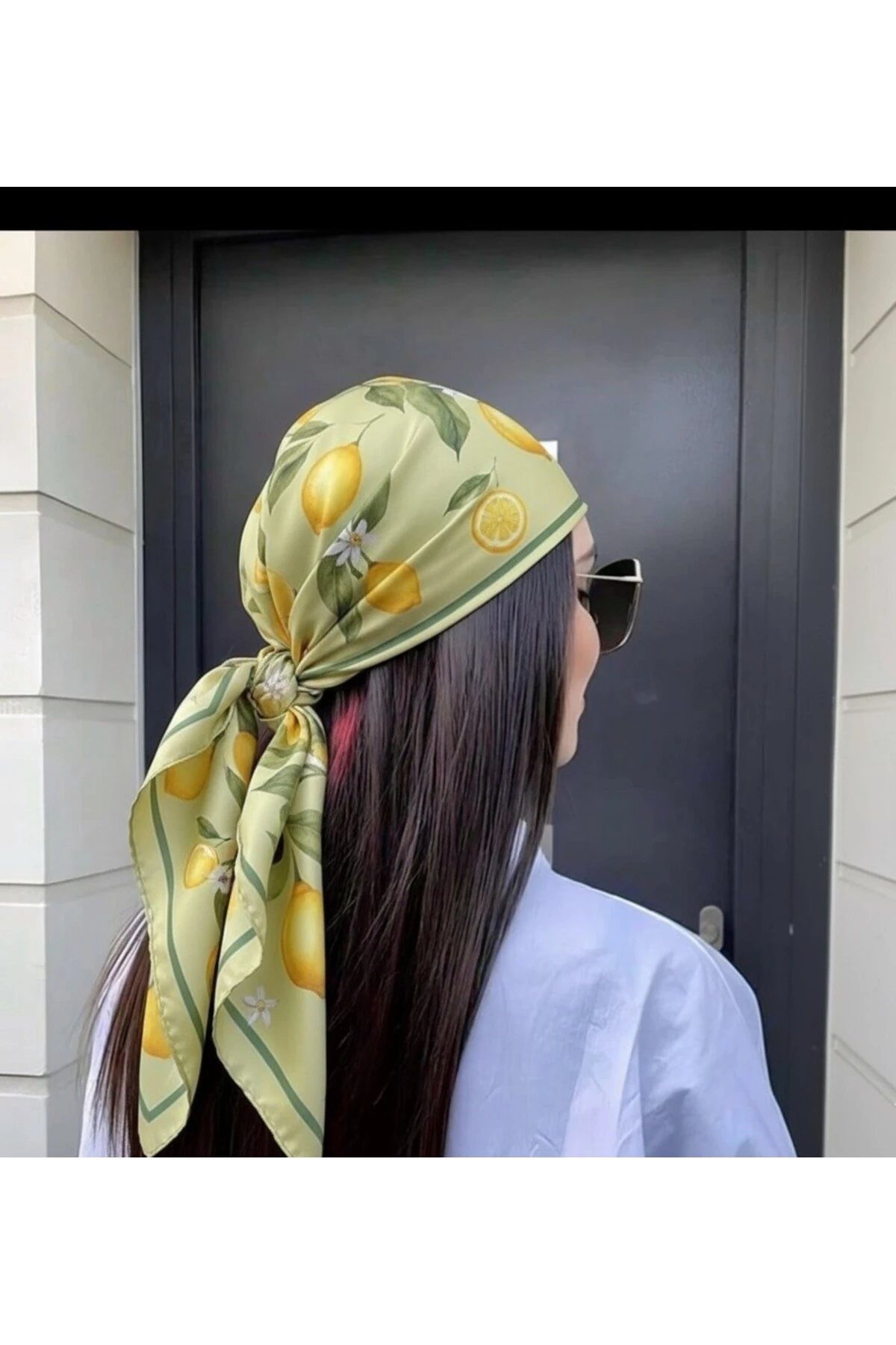 Desenli Fular Kombin Tamamlayıcı Bandana