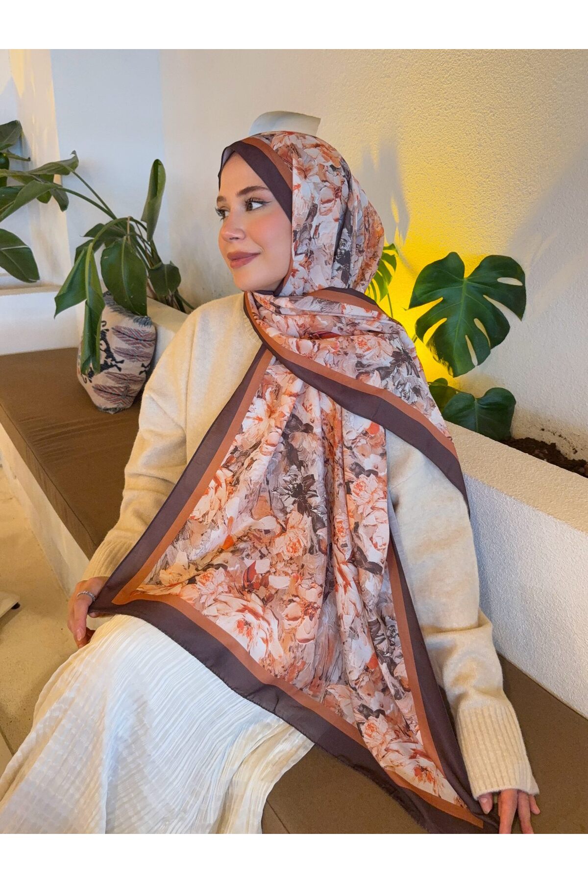 Desenli Pamuk Soft Şal Vera Serisi